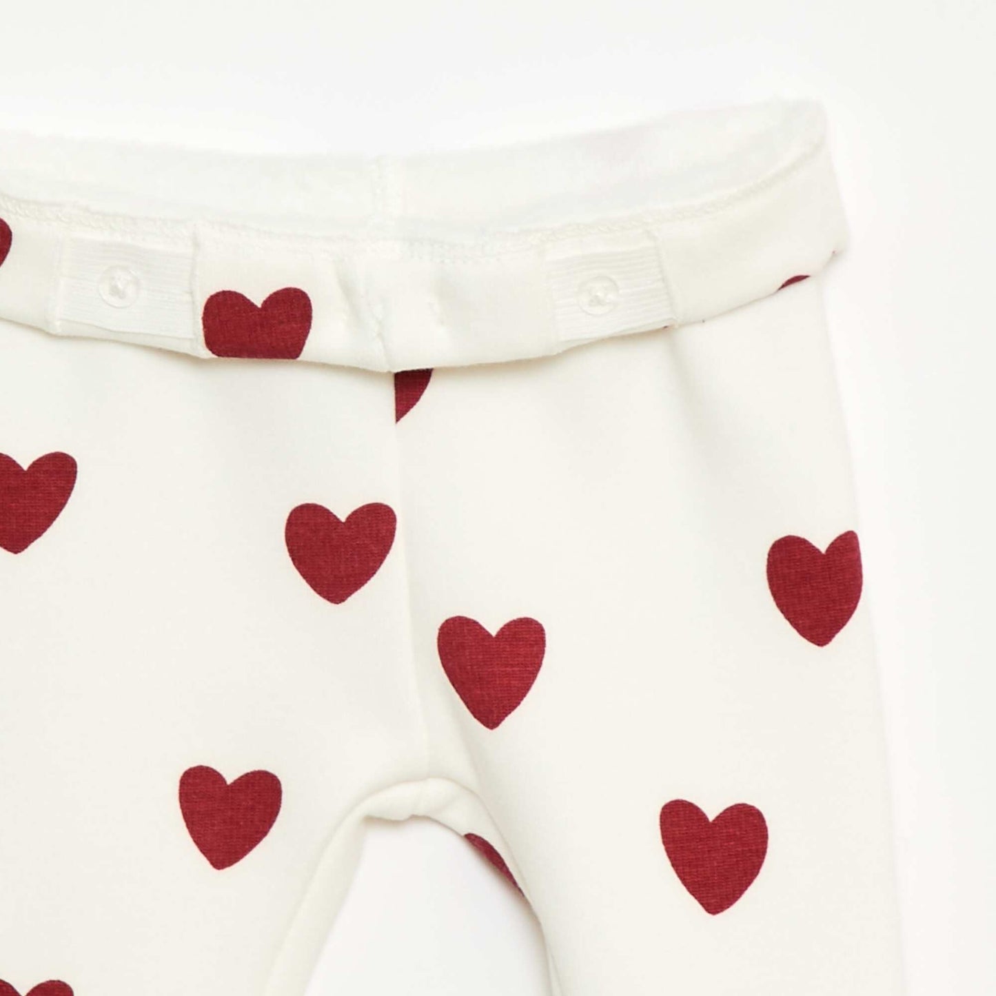 Fleece-lined leggings with bow WHITE