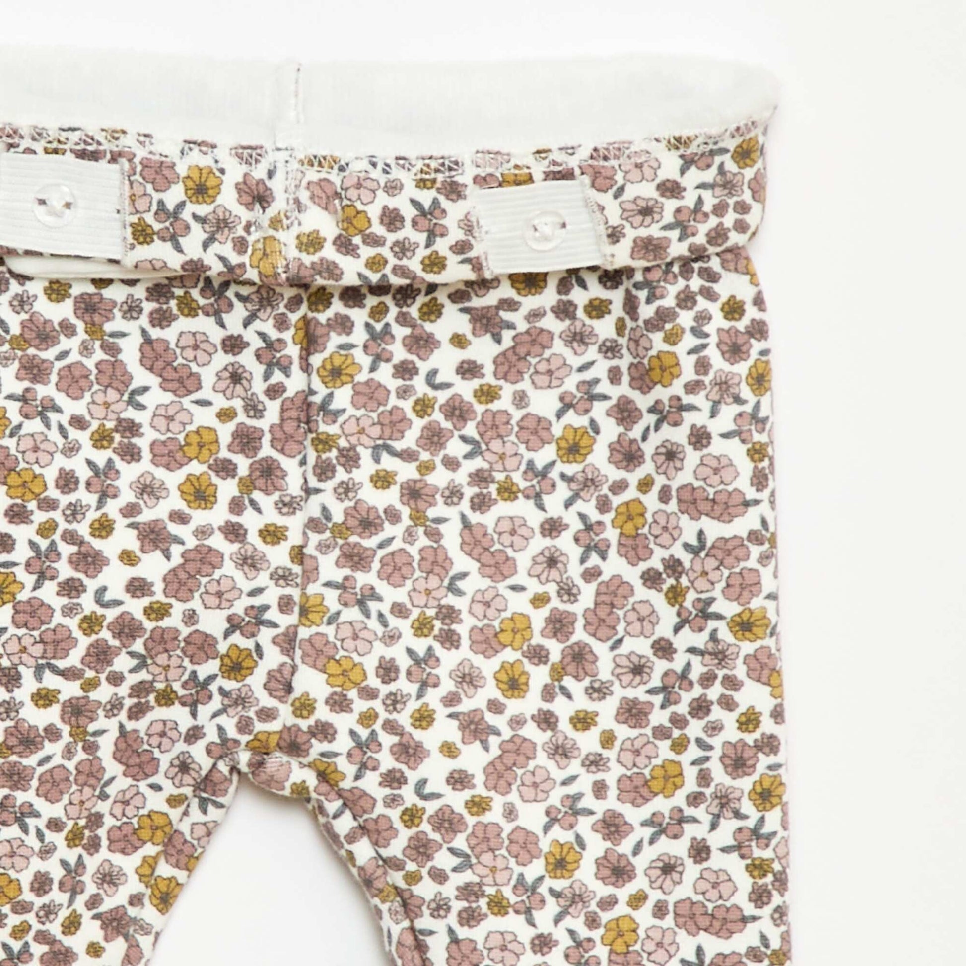 Fleece-lined Leggings with Bow WHITE
