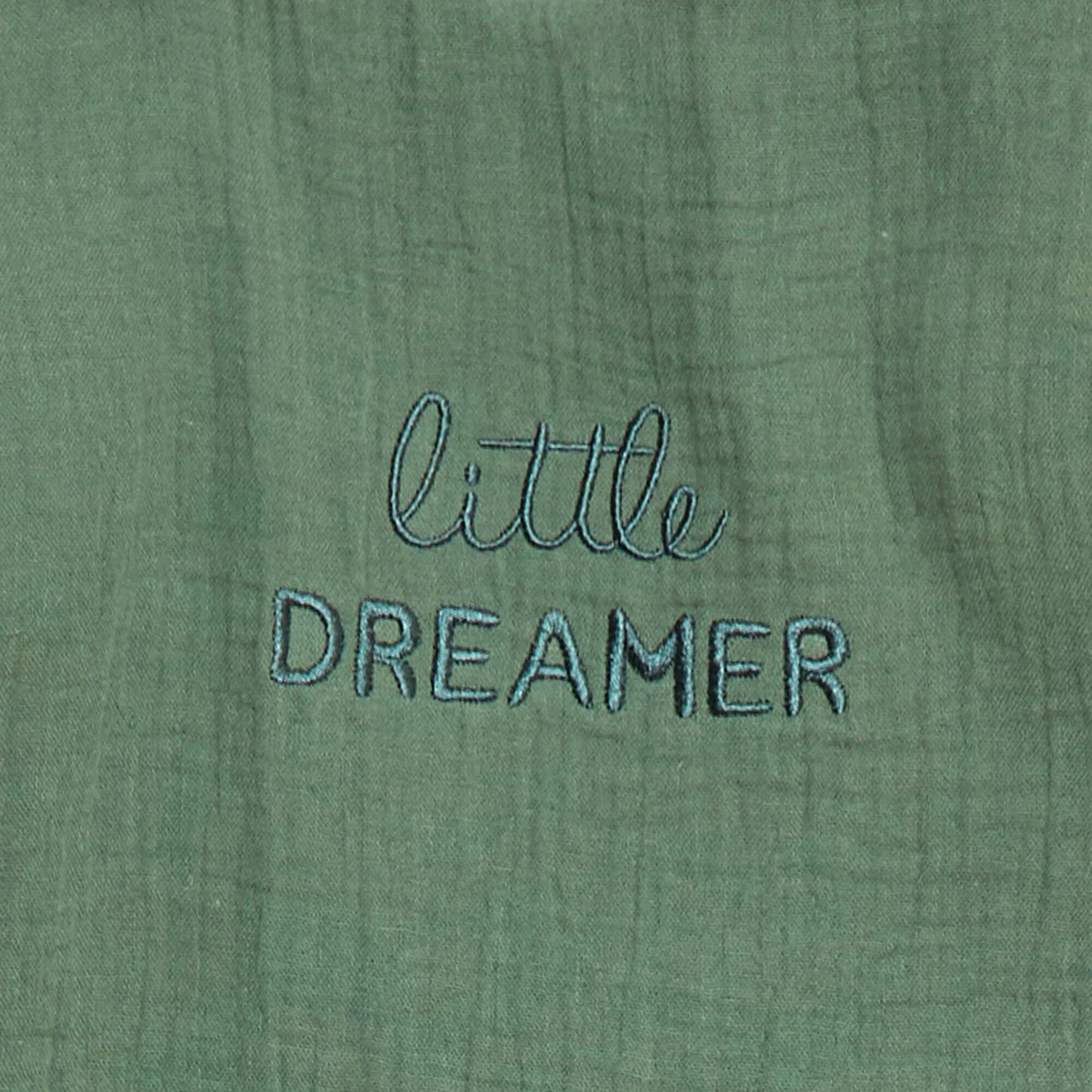 Cotton Gauze Sleeping Bag with Detachable Sleeves TOG 2.5 GREEN