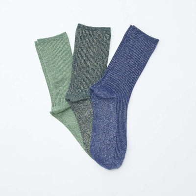 3-Pack of Cotton Novelty Socks GREEN