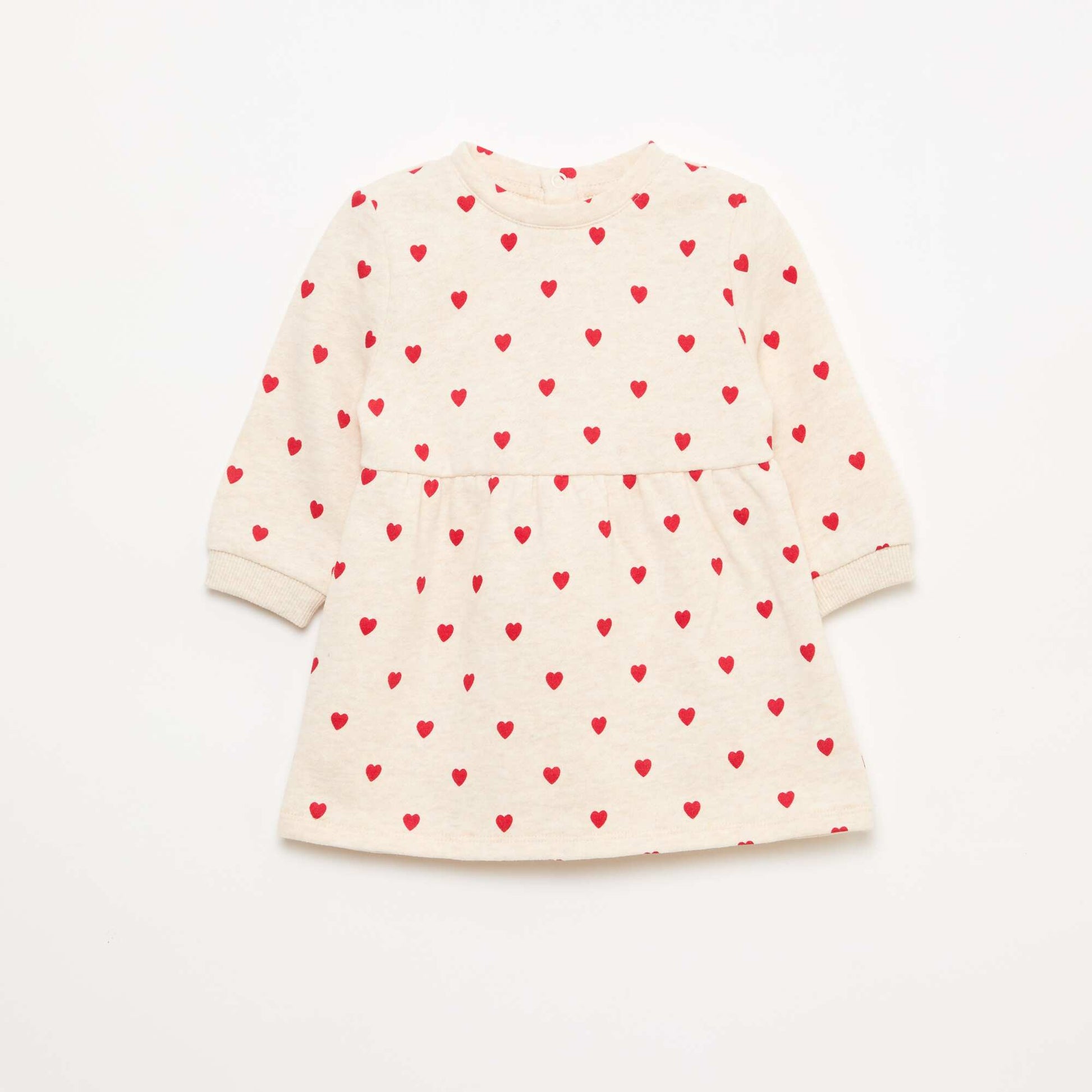 Animated Fleece Dress BEIGE
