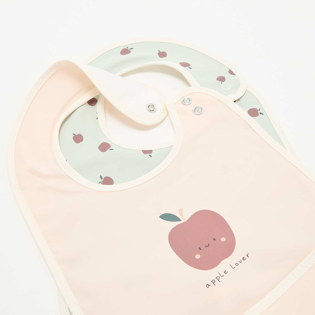 Set of 2 waterproof bibs with print BLUE