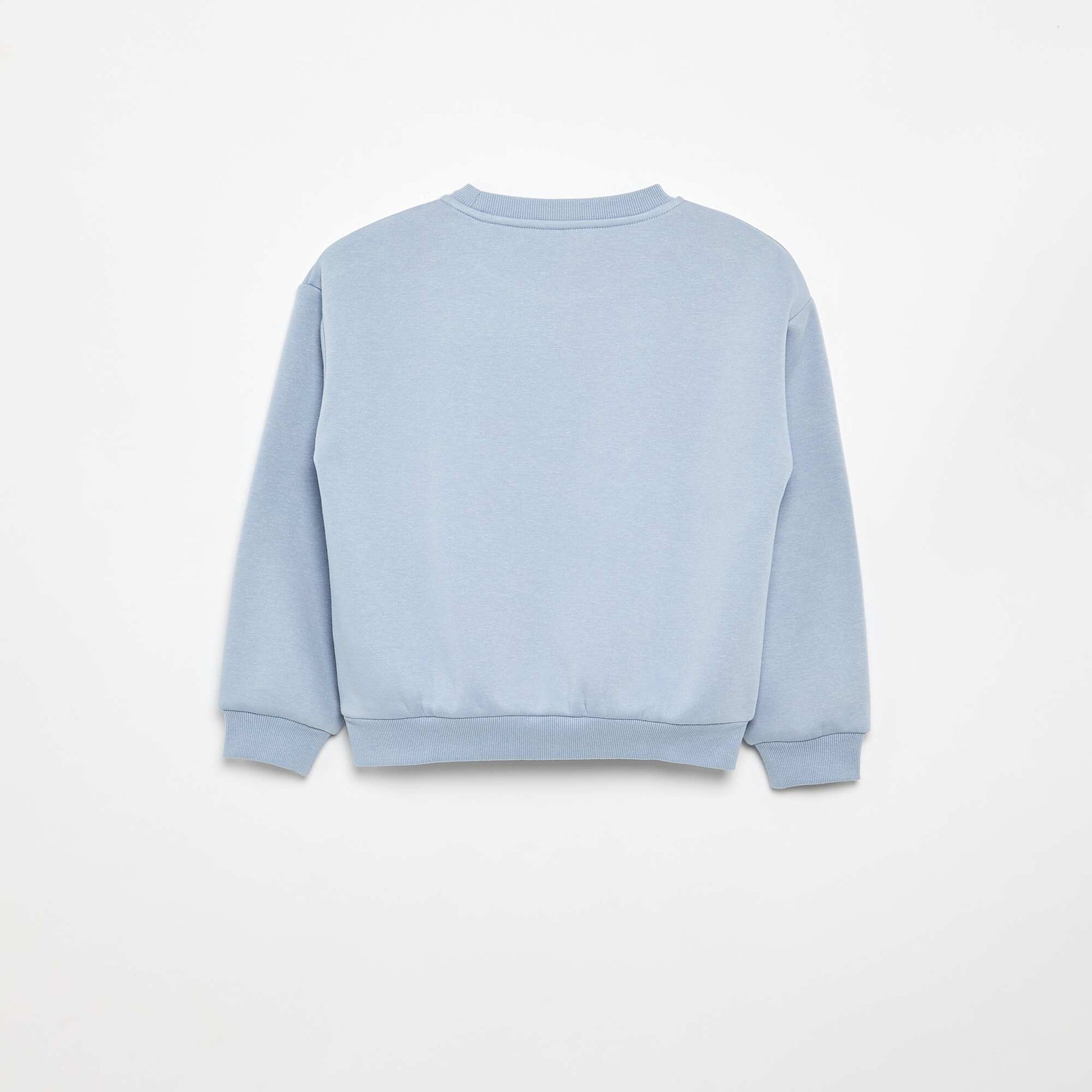 Long-sleeved sweatshirt with print BLUE