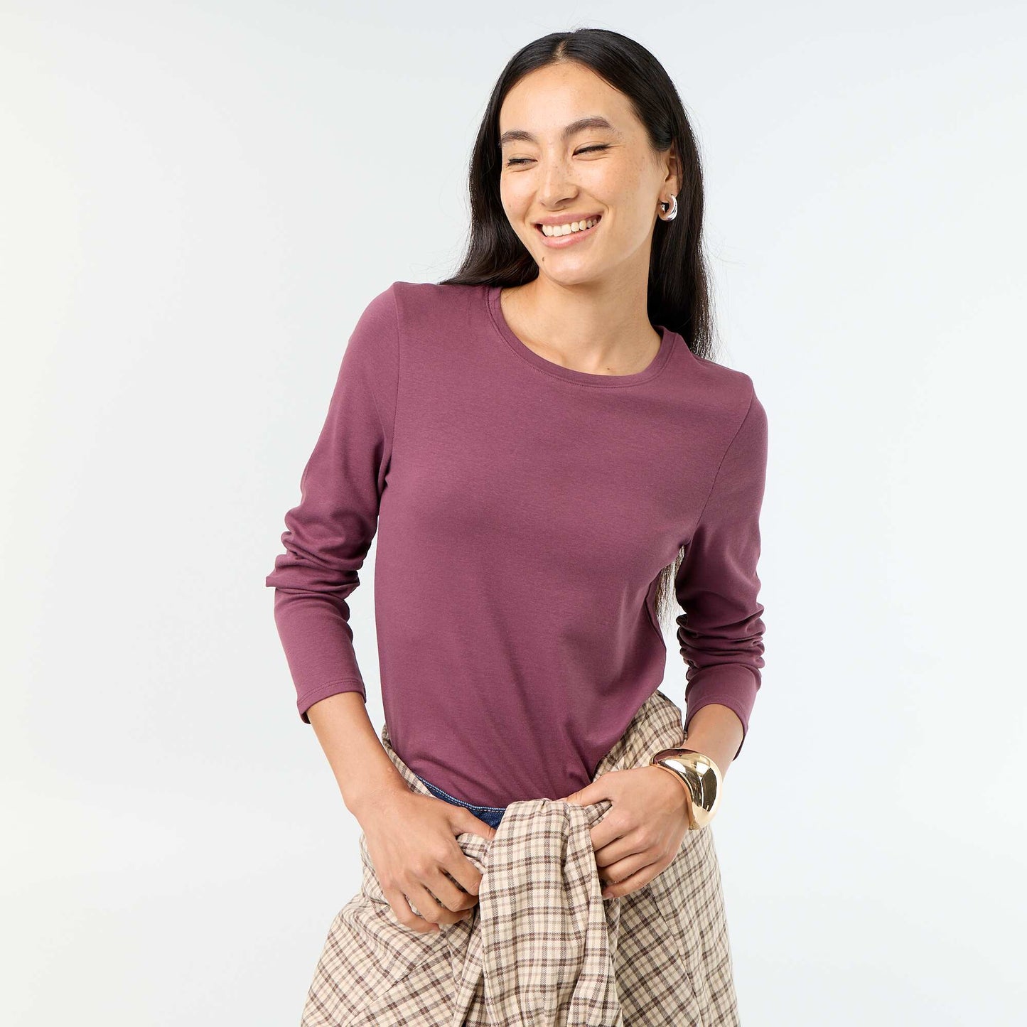 Long-sleeved T-shirt PURPLE