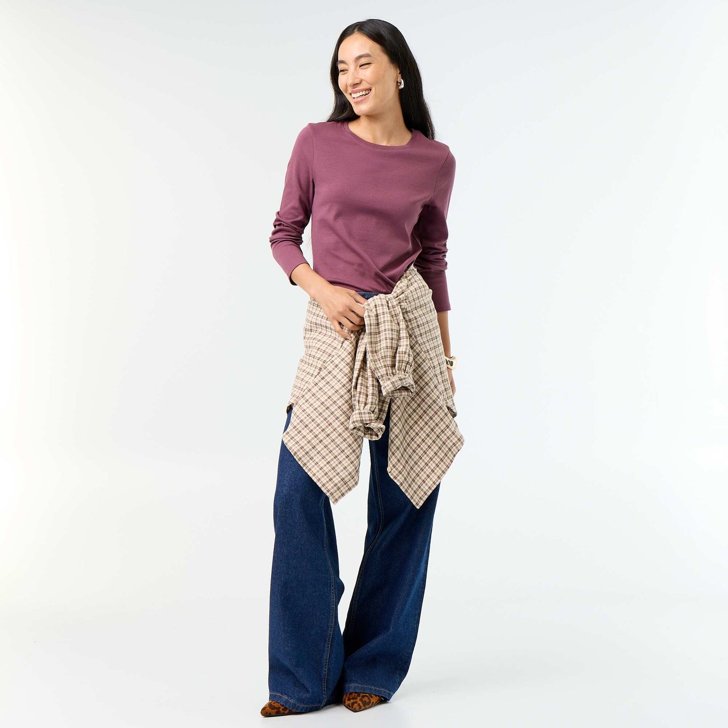 Long-sleeved T-shirt PURPLE