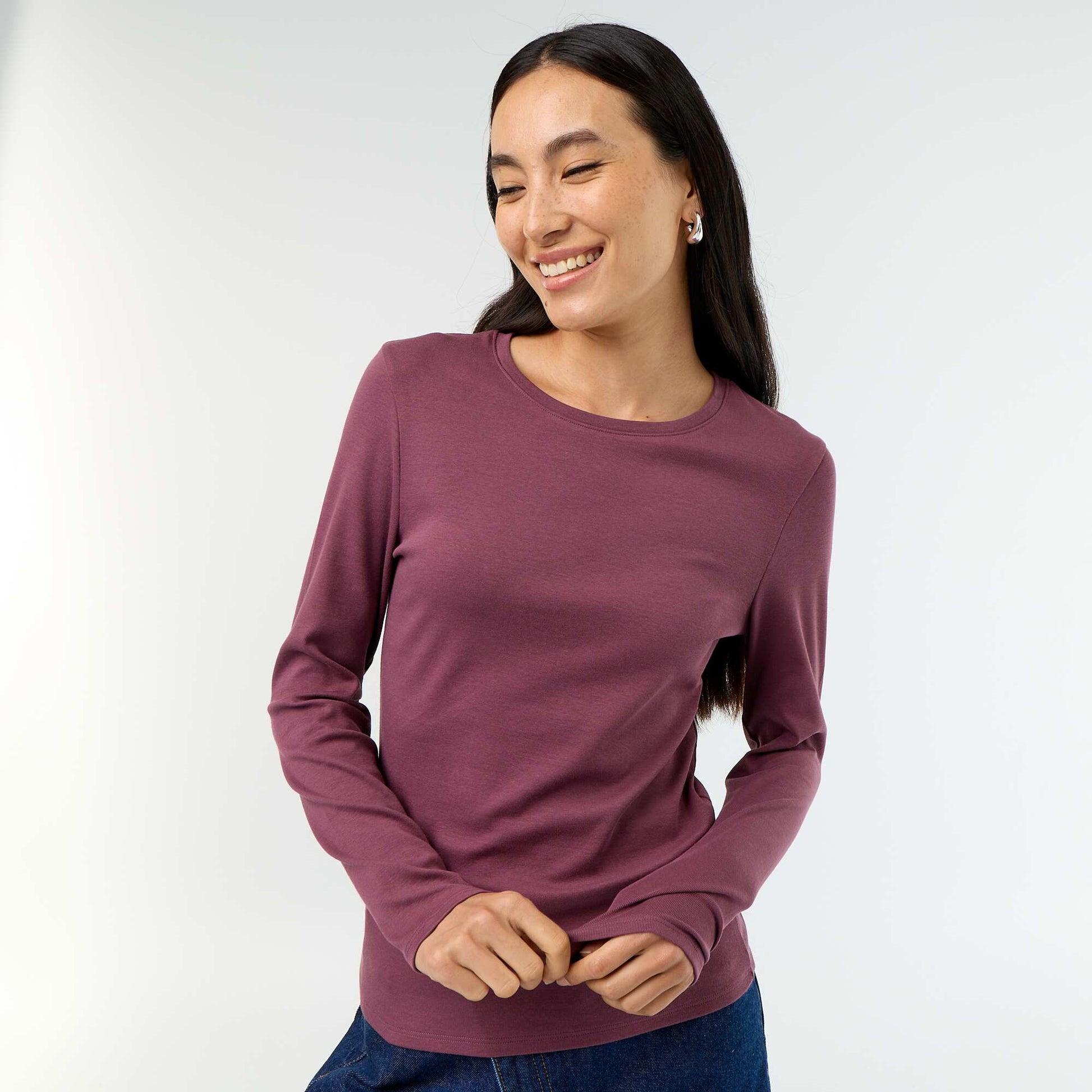 Long-sleeved T-shirt PURPLE