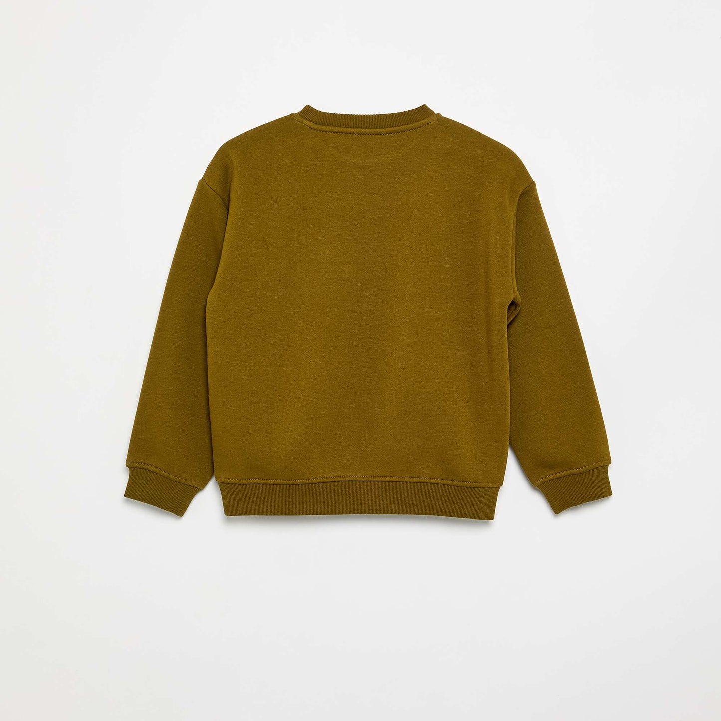 Loose-fit printed sweatshirt KHAKI