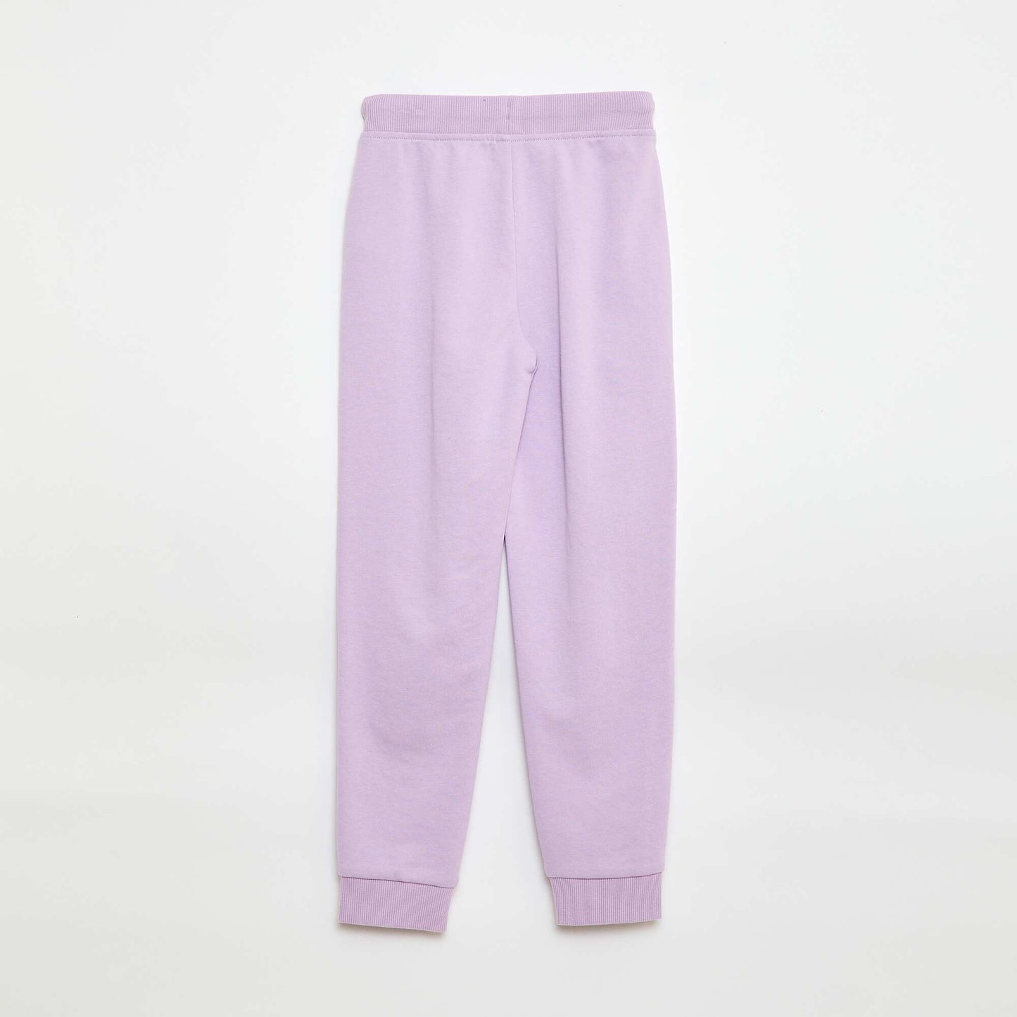 Plain joggers with elasticated waist PURPLE