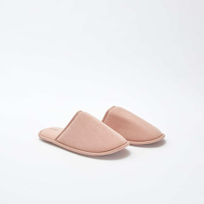 Velour mule slippers PINK
