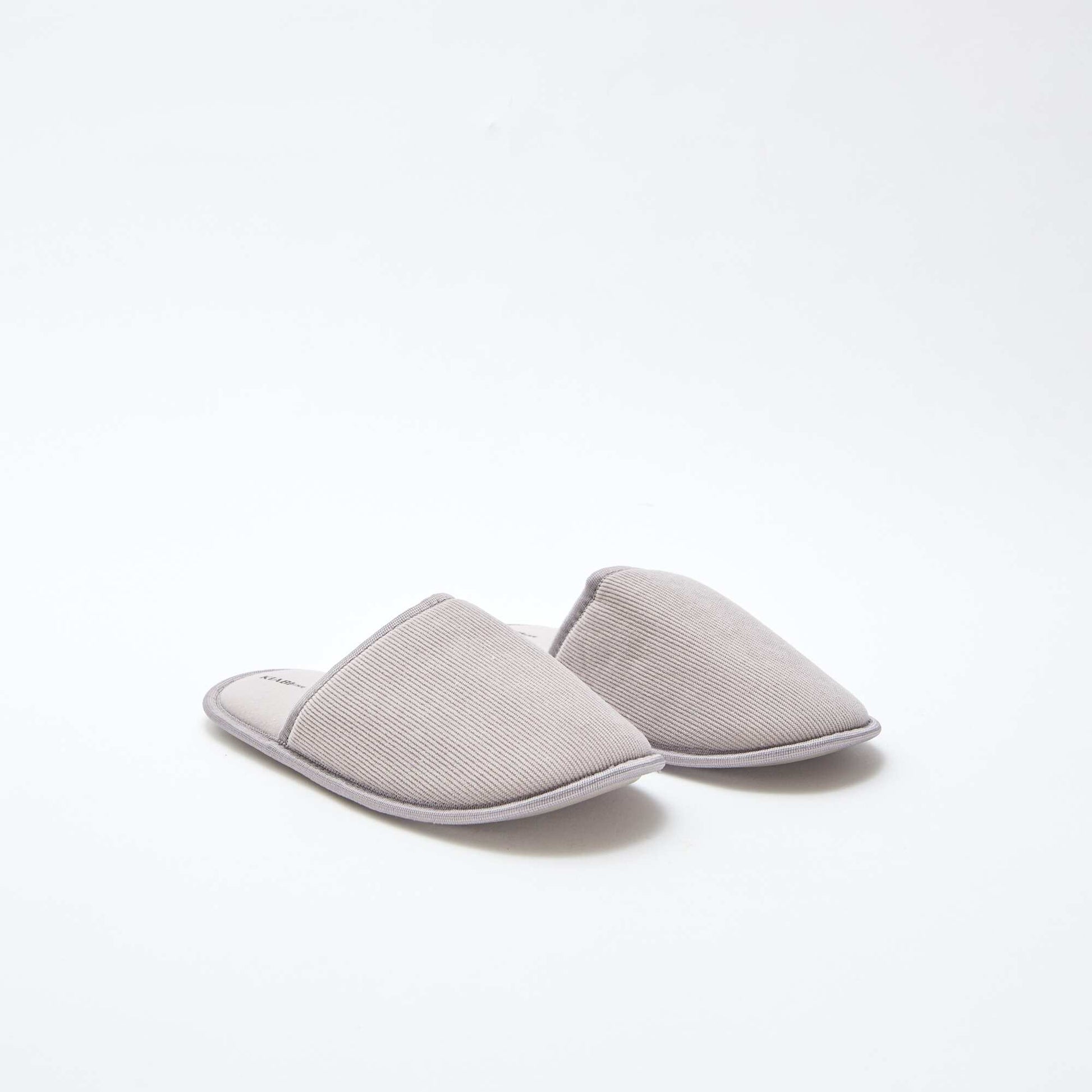 Velour mule slippers GREEN