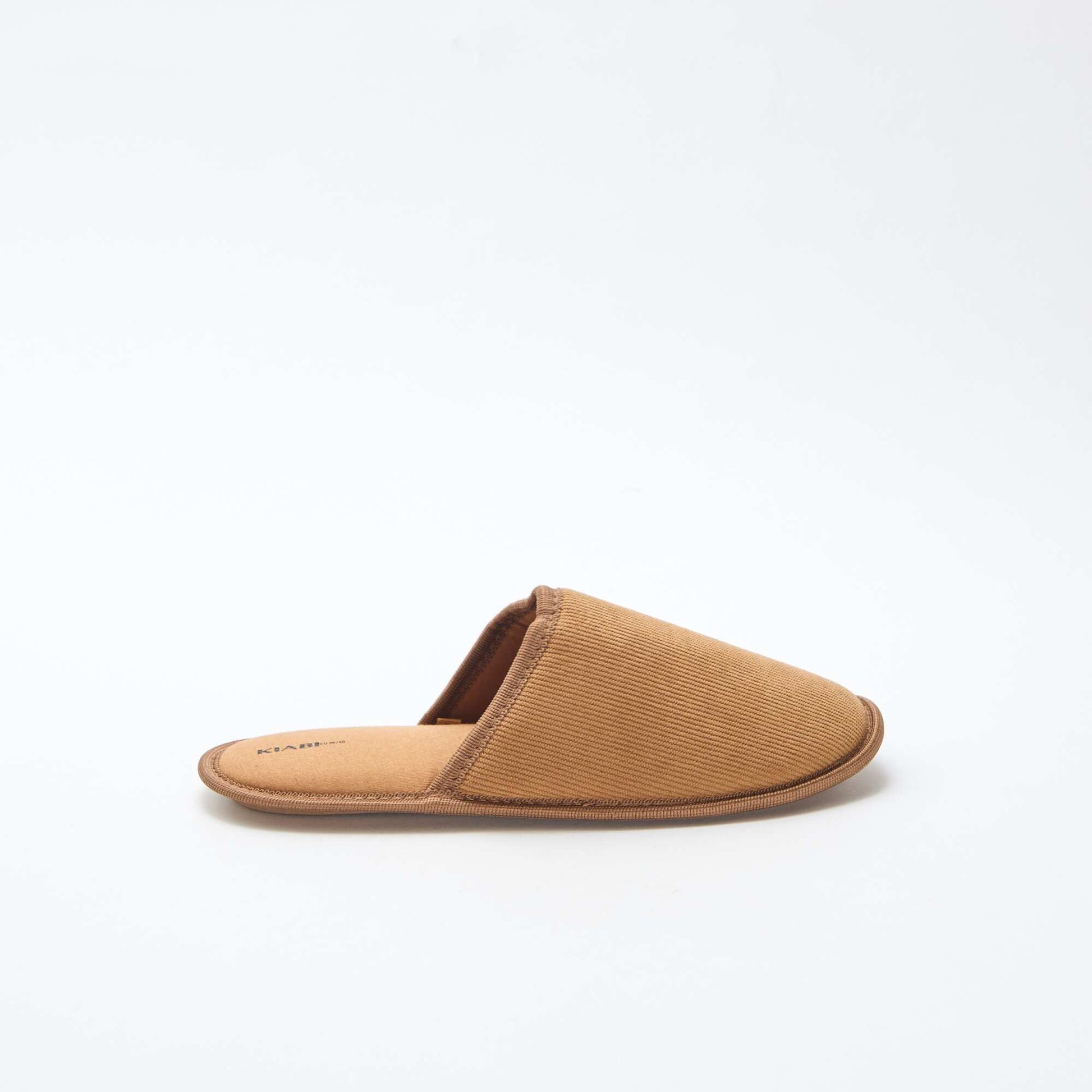 Velour mule slippers BROWN