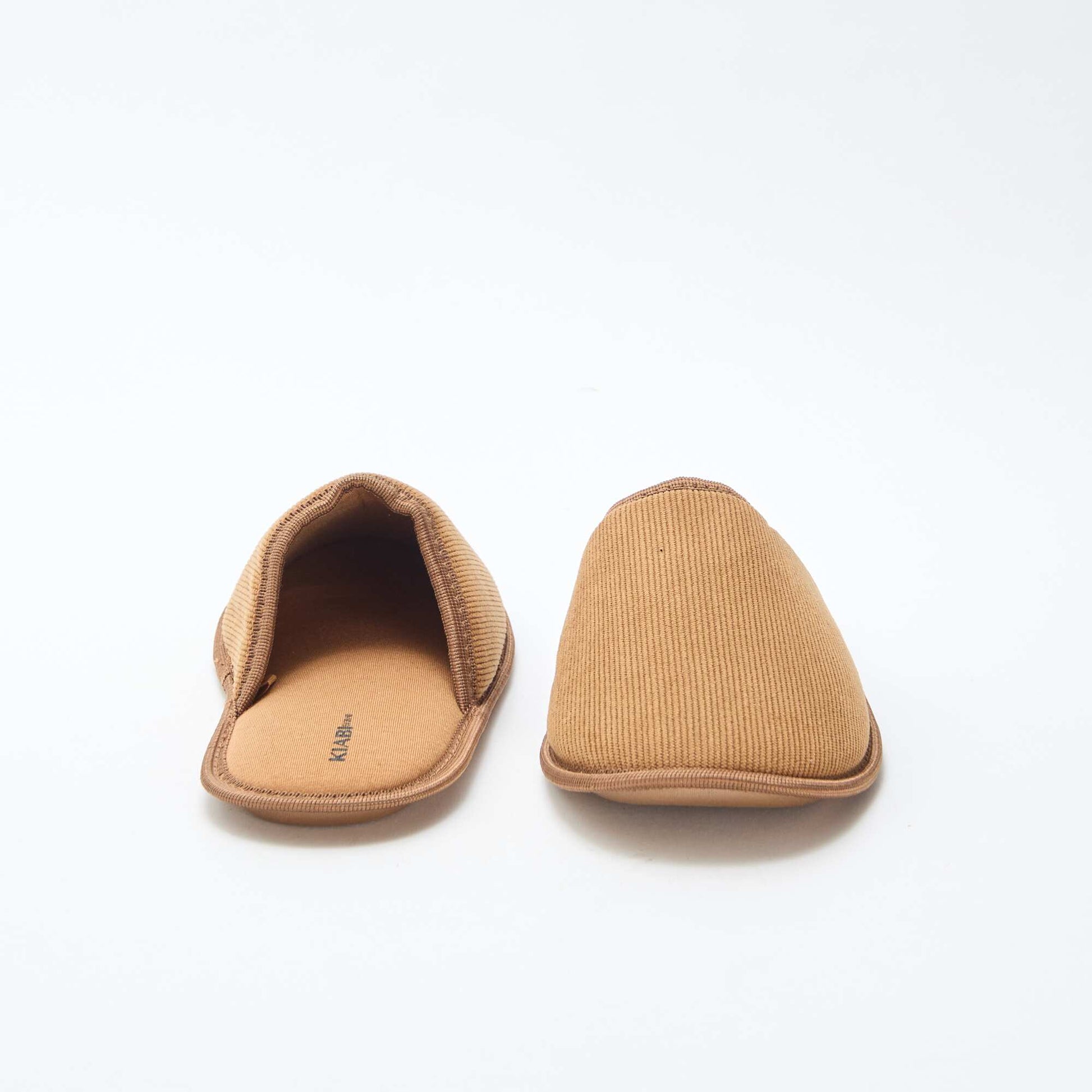Velour mule slippers BROWN