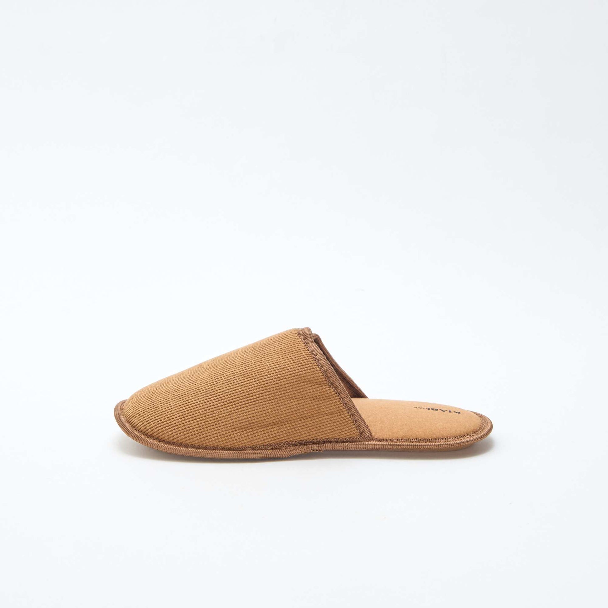 Velour mule slippers BROWN