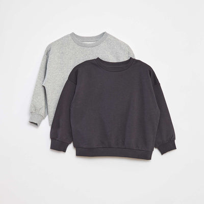 Set of 2 plain sweatshirts GREY