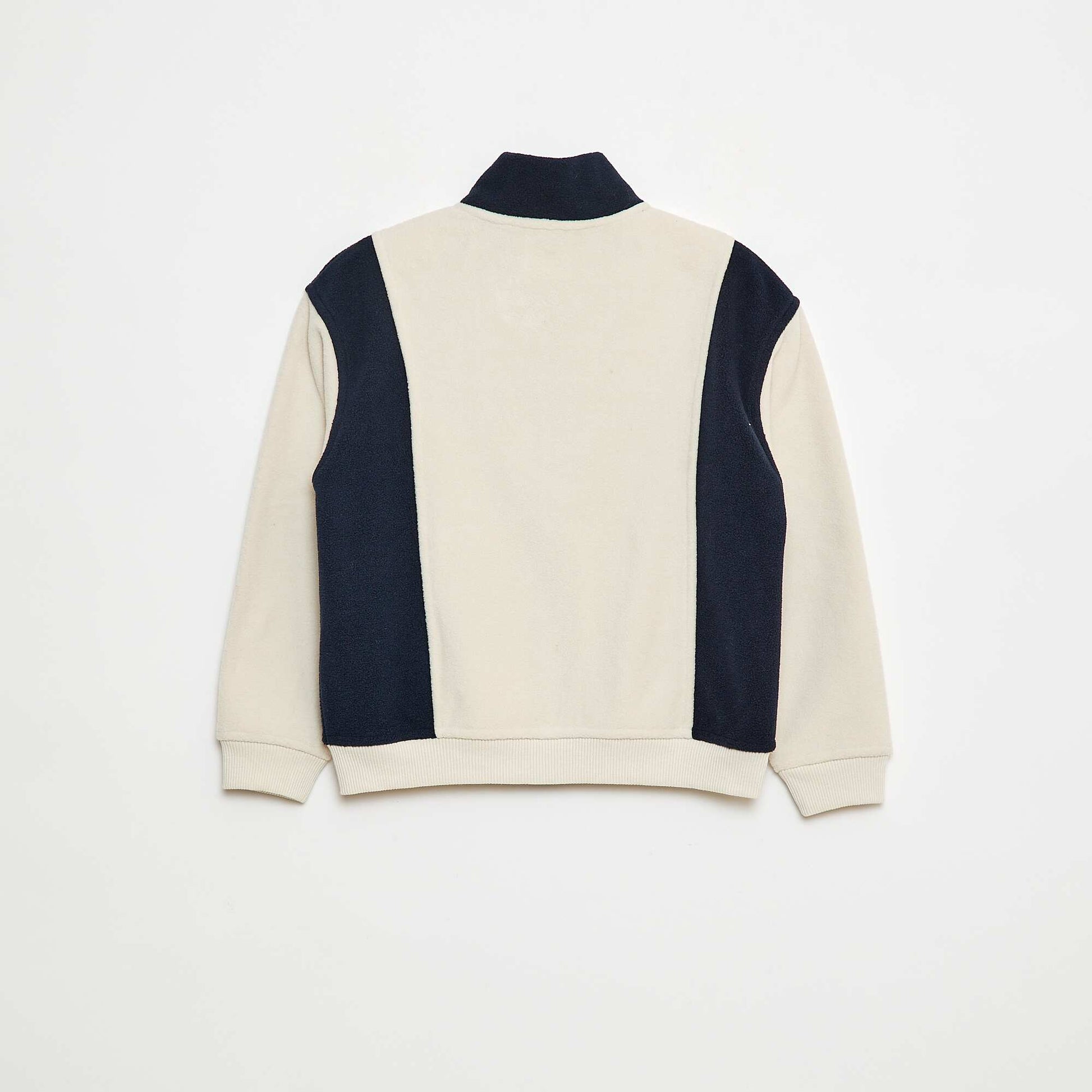 Loose Fleece Sweatshirt BEIGE