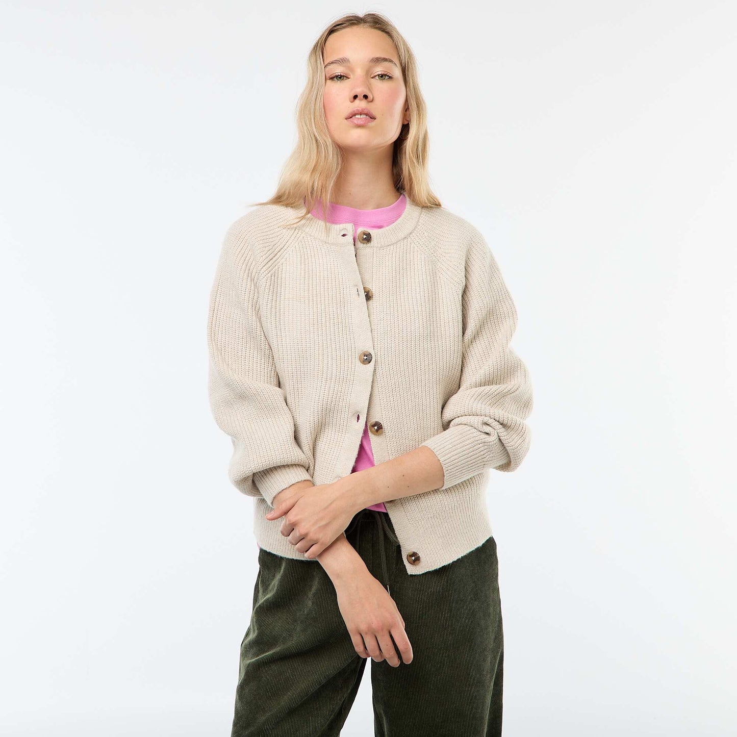 Chunky Knit Cardigan GREY