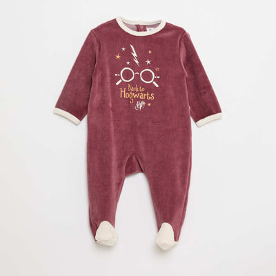 Harry Potter Velvet Sleepsuit RED