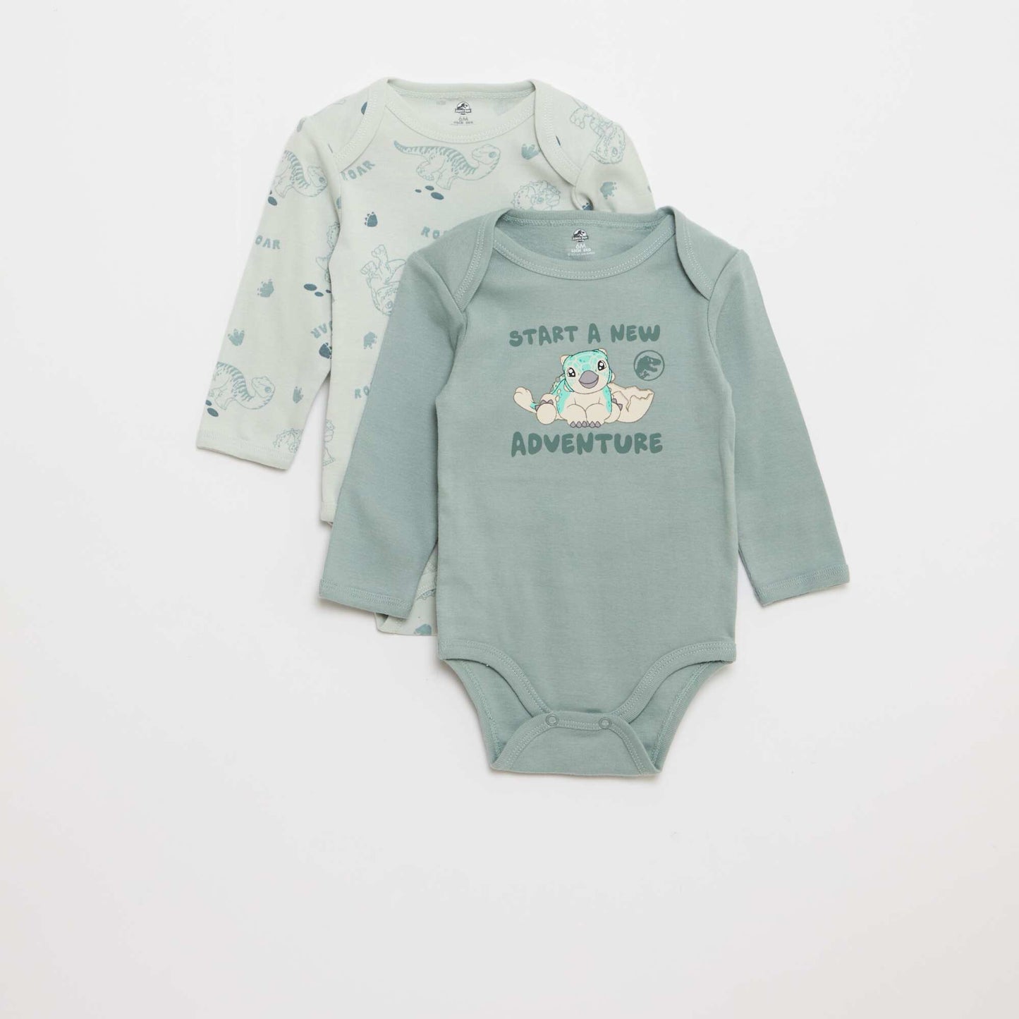 2-Pack 'Jurassic Park' Bodysuits GREEN