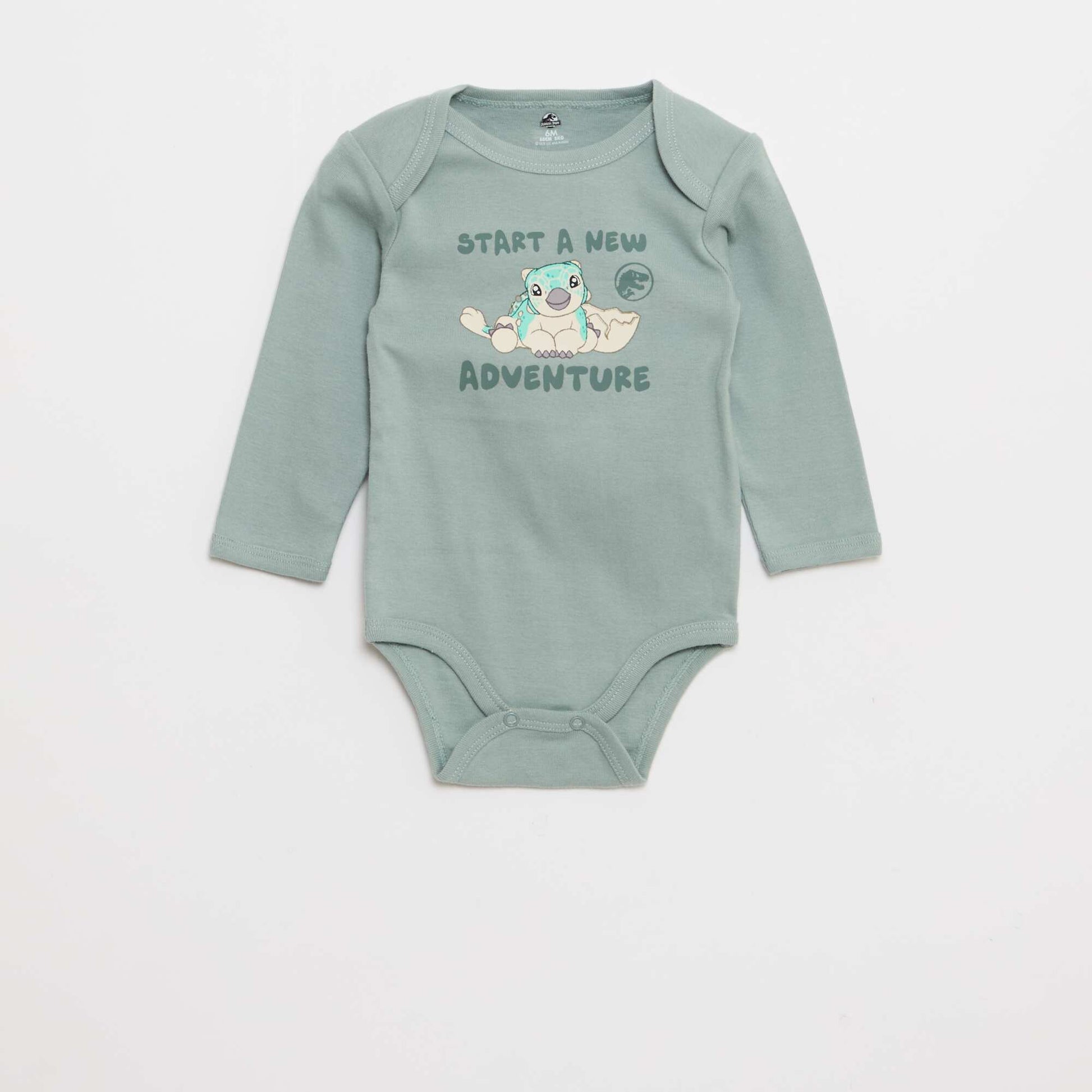 2-Pack 'Jurassic Park' Bodysuits GREEN