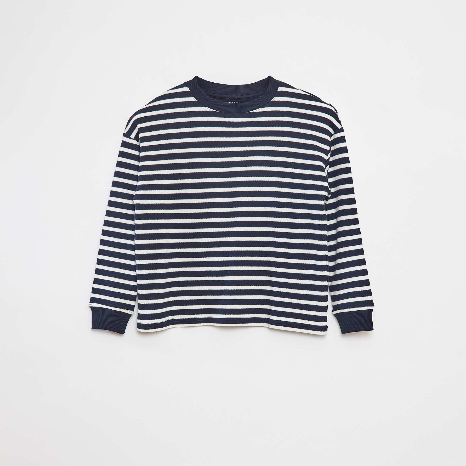 Striped Long-Sleeve T-Shirt BLUE