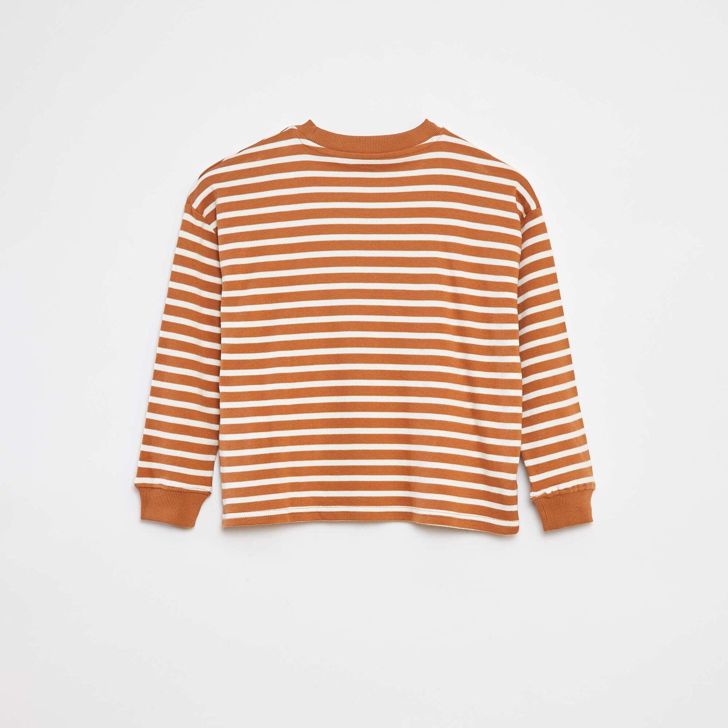 Striped Long-Sleeve T-Shirt BEIGE