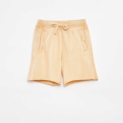 Plain faded-effect shorts BEIGE