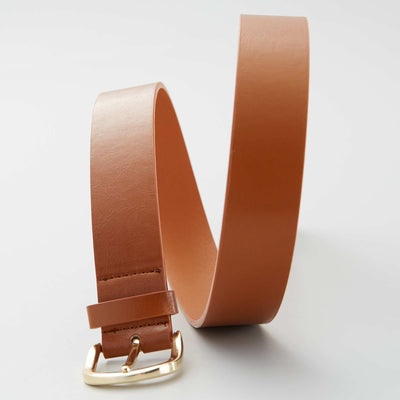 Basic plain belt BEIGE