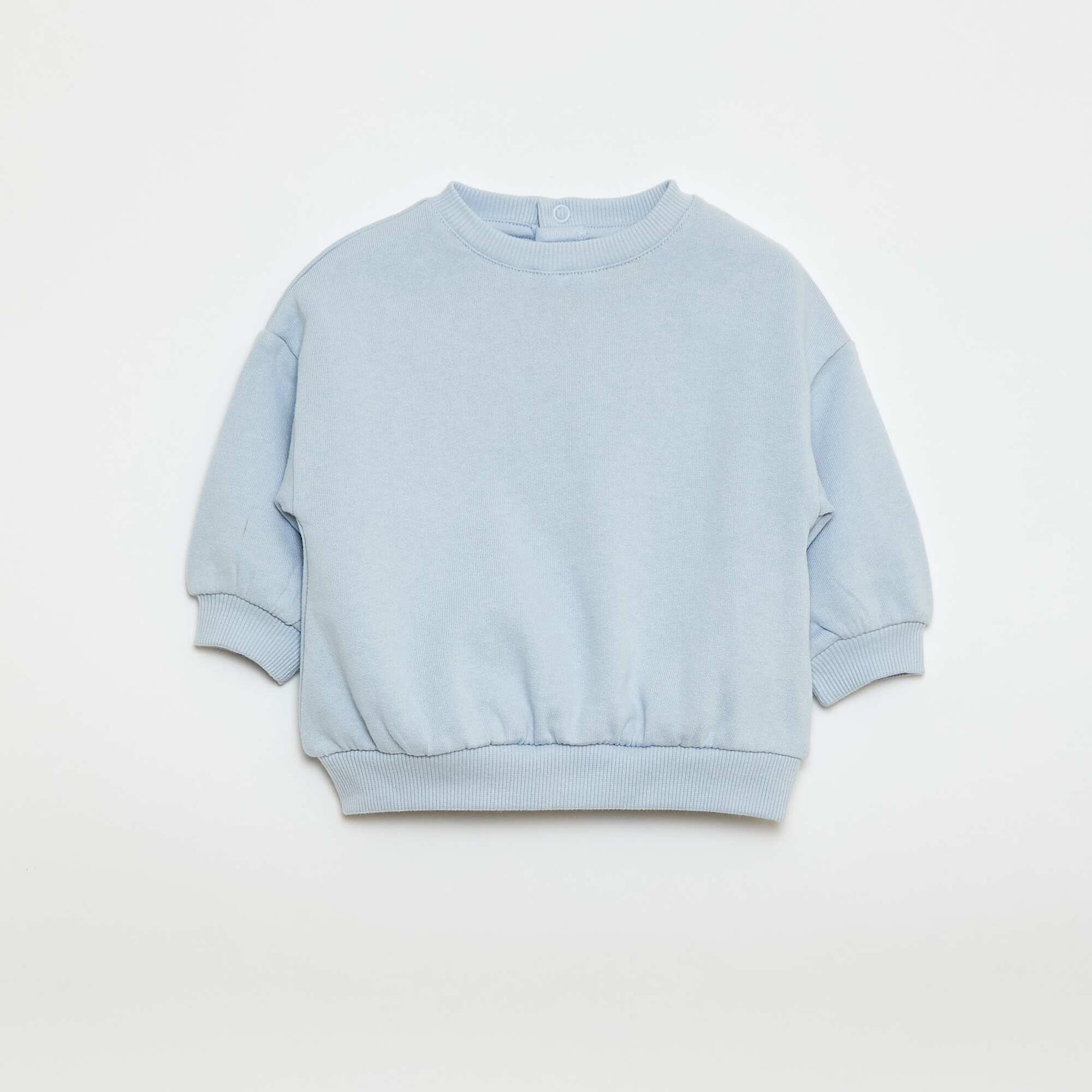 Sweatshirt fabric sweater + trousers set - 2-piece set BLUE