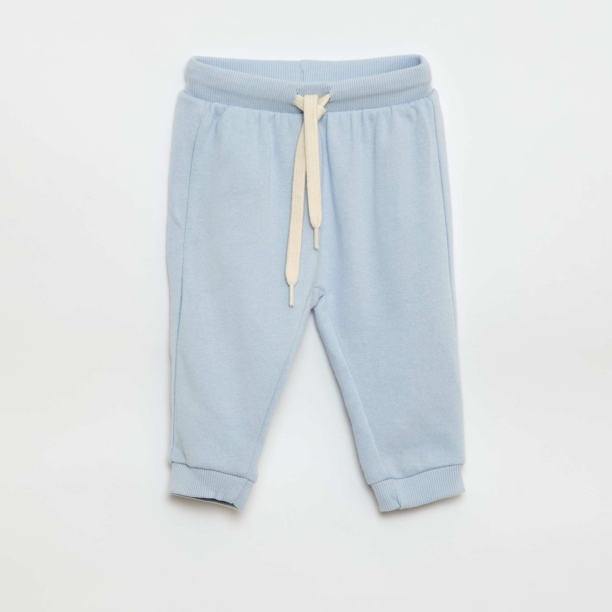 Sweatshirt fabric sweater + trousers set - 2-piece set BLUE