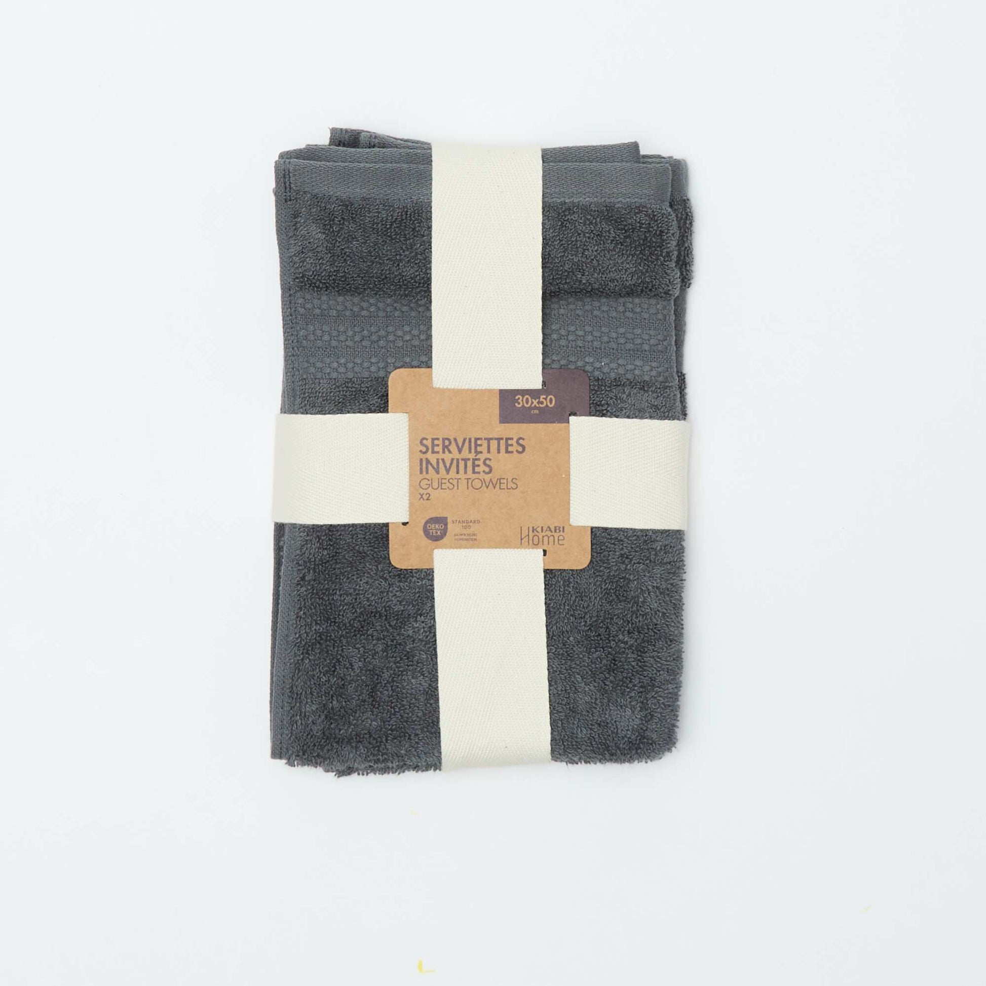 Guest Towels (30x50 cm) - Kiabi Home GREY