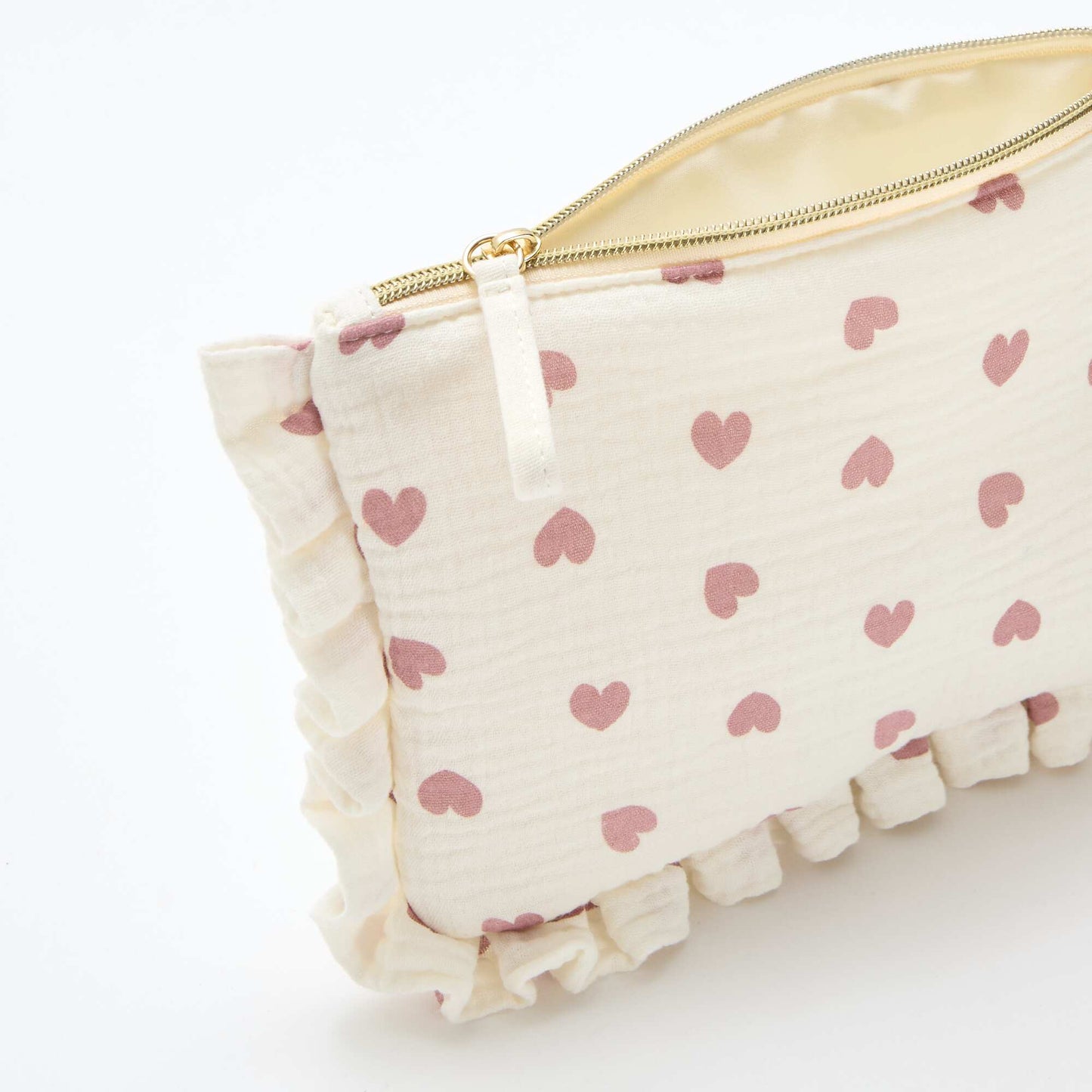 Cotton Gauze Toilet Bag BEIGE
