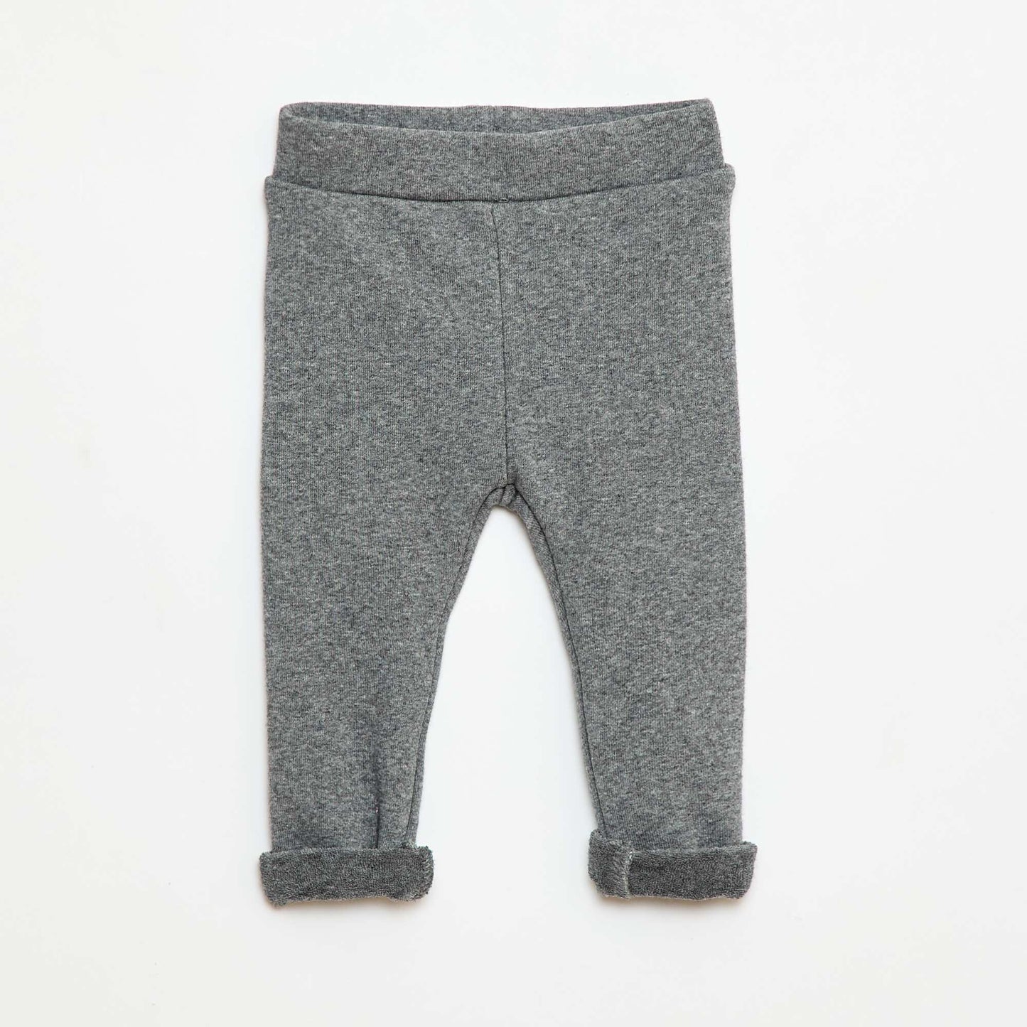 Brushed Knit Cotton Leggings GREY