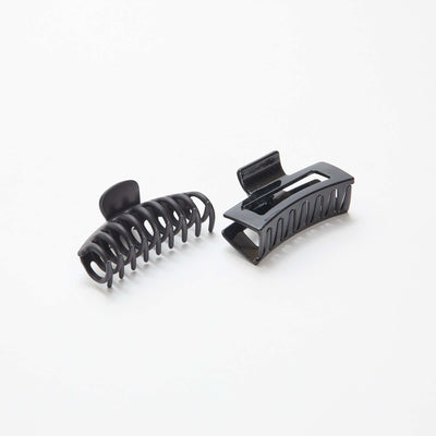 Pack of 2 large claw clips BLACK