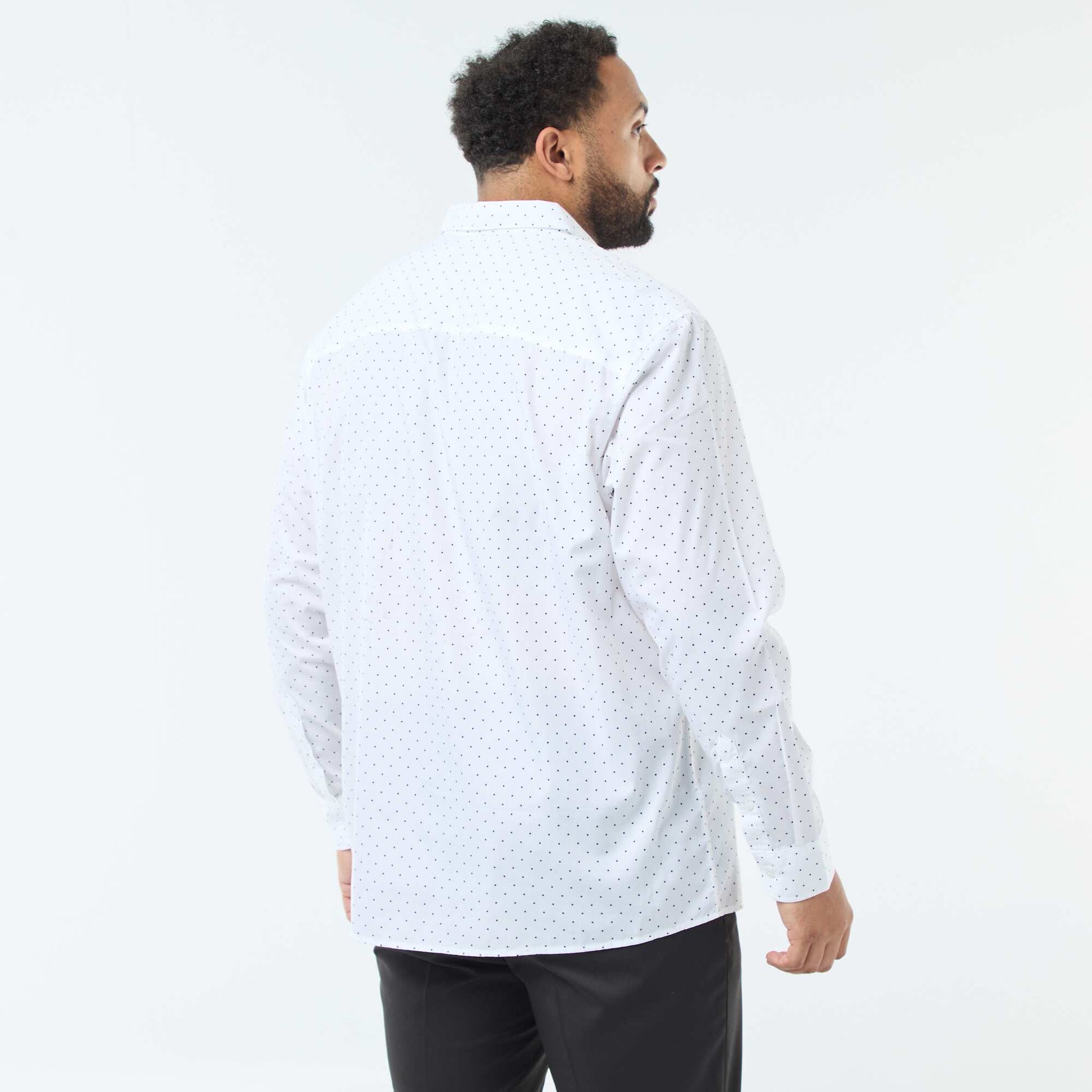 Printed Regular Fit Shirt WHITE