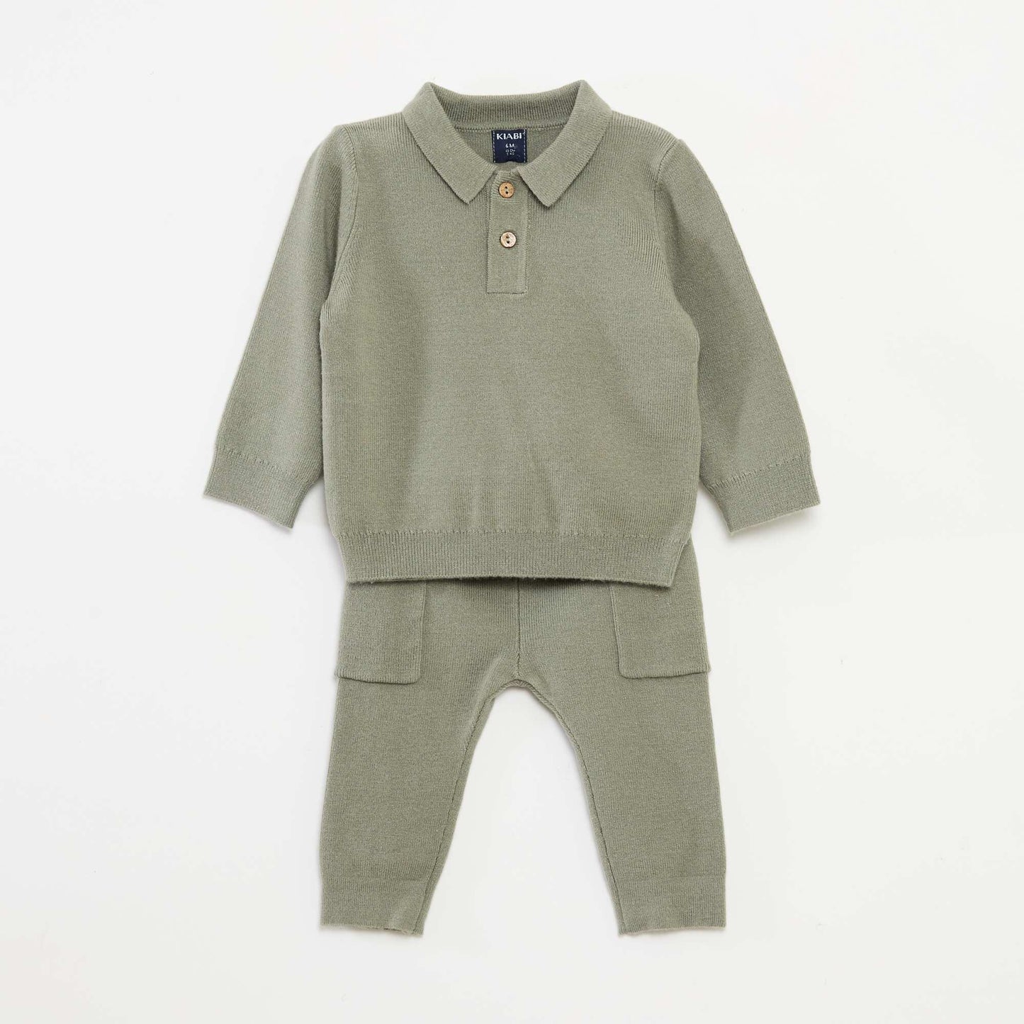 Two-Piece Knit Set GREEN