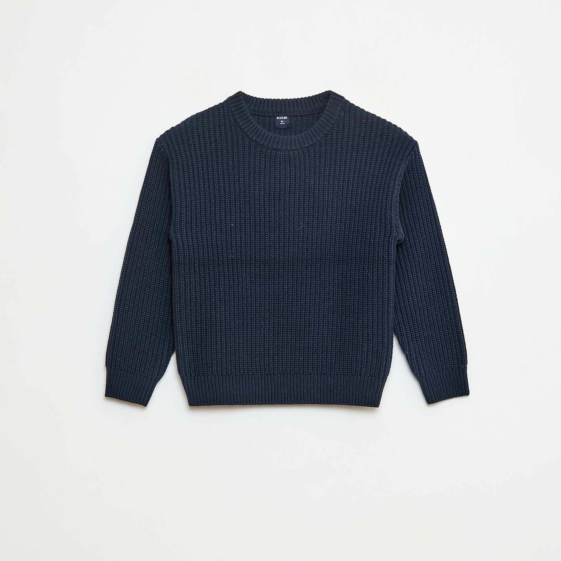 Color Block Knitted Sweater BLUE
