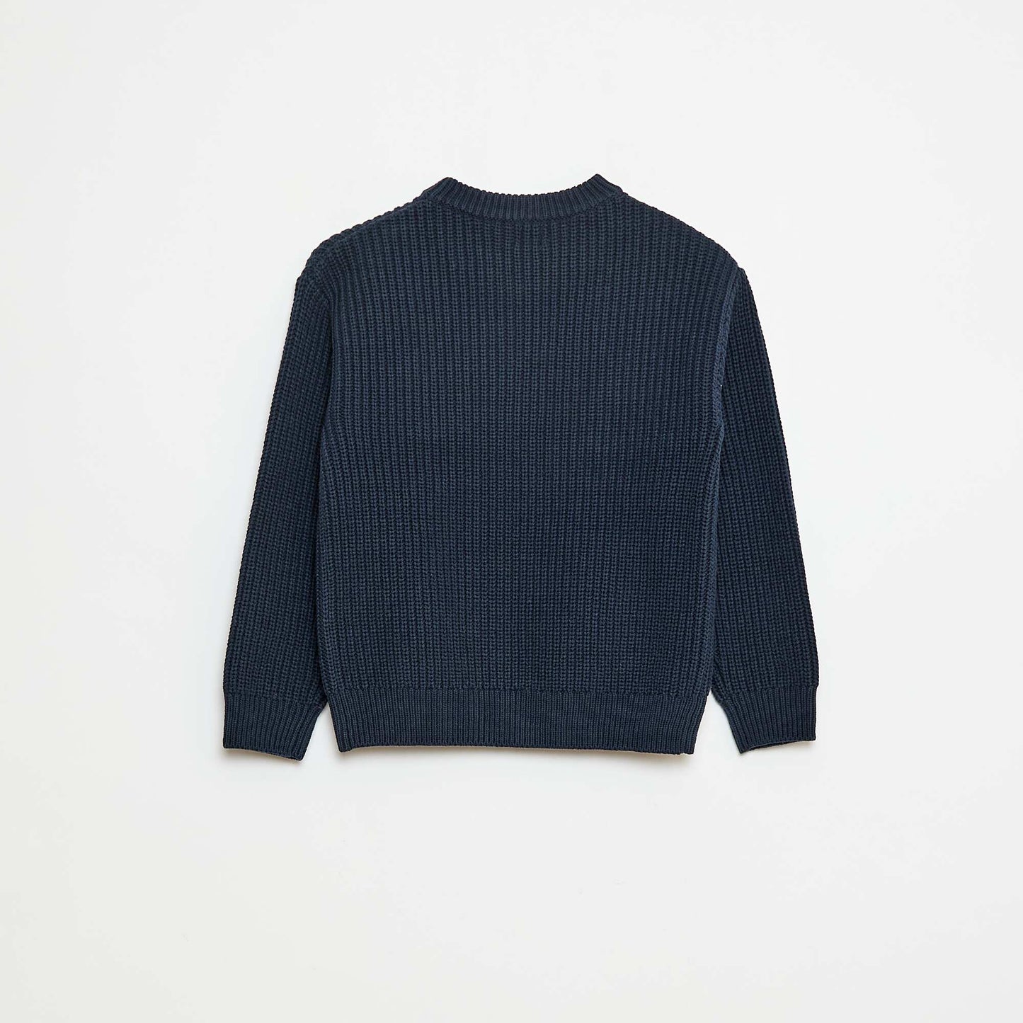 Color Block Knitted Sweater BLUE