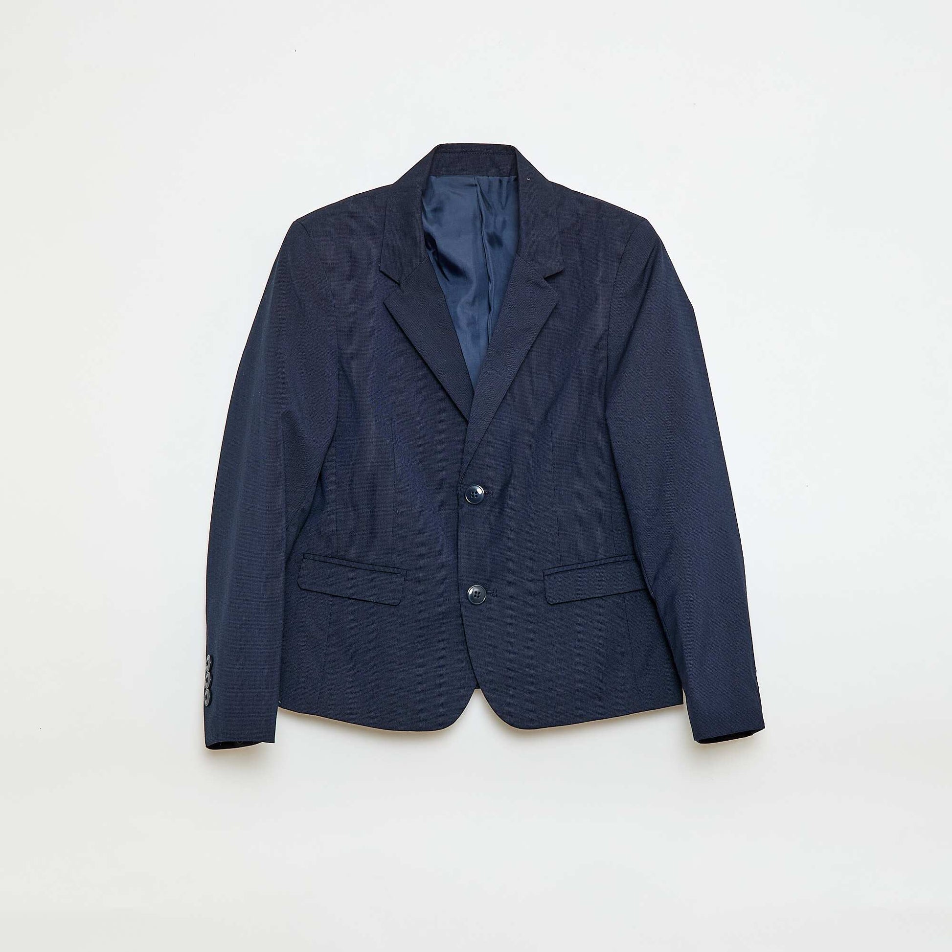 Slim Fit Solid Suit Jacket BLACK