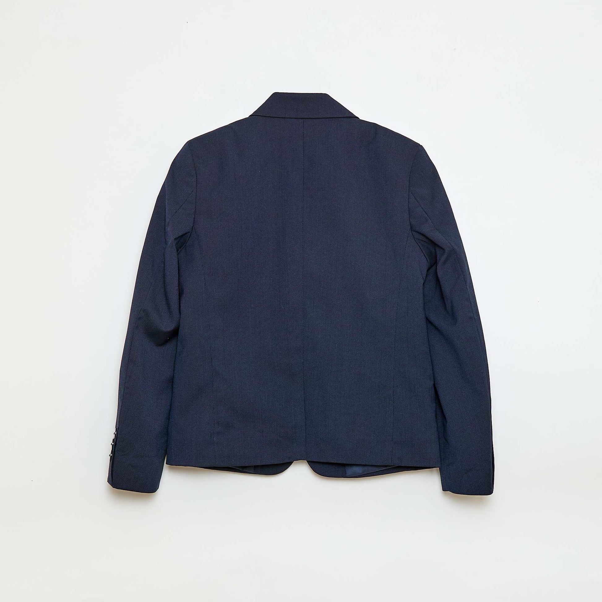 Slim Fit Solid Suit Jacket BLACK