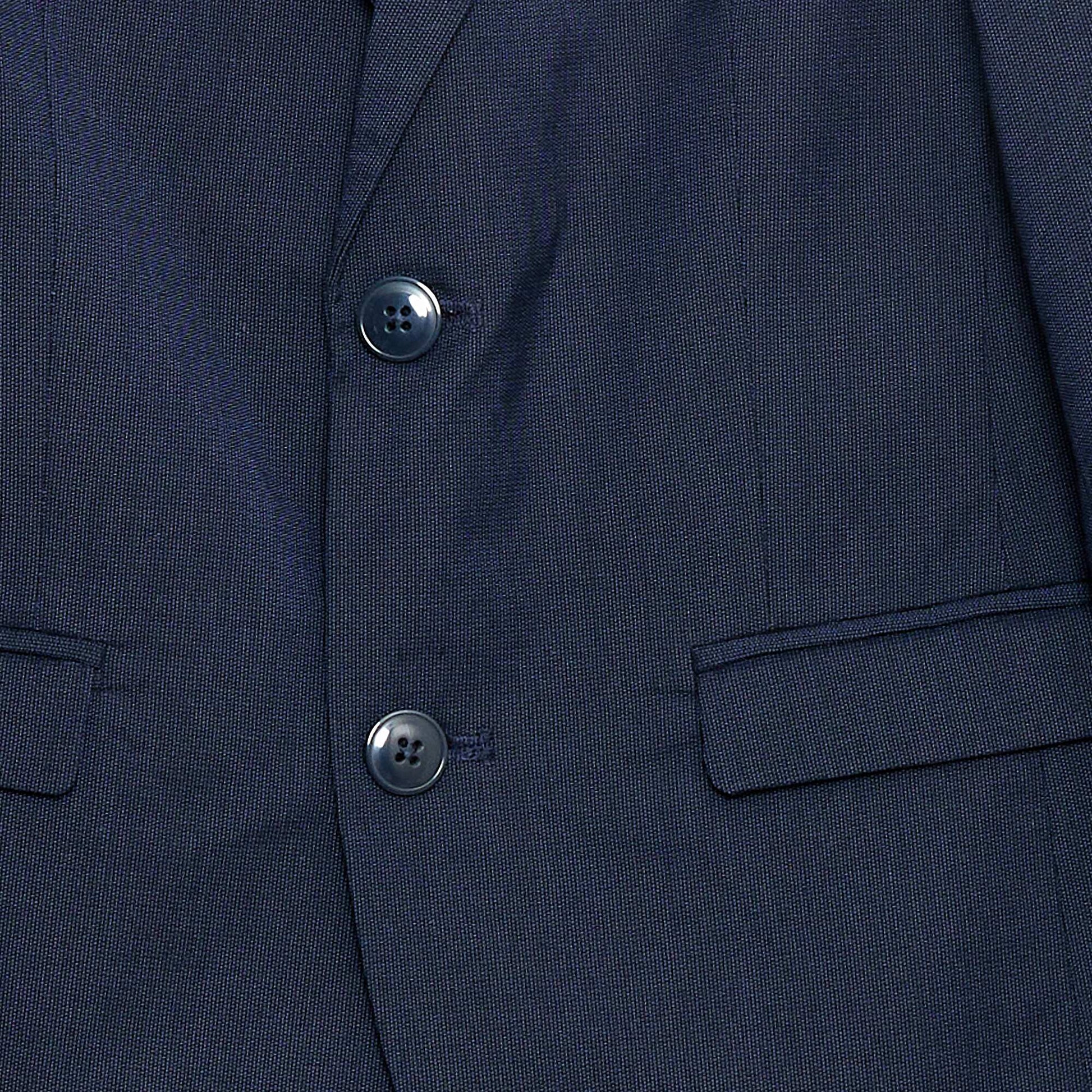 Slim Fit Solid Suit Jacket BLACK