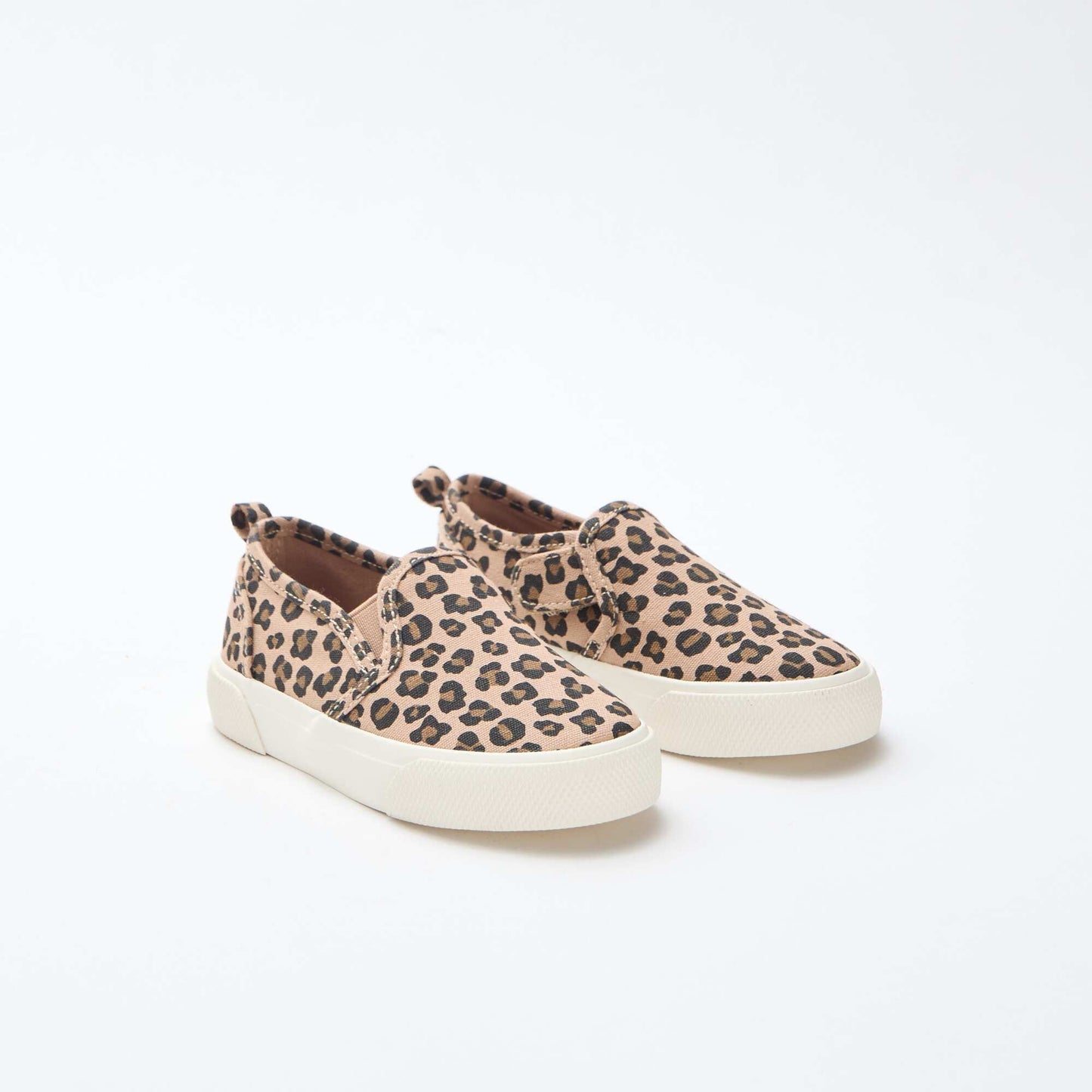 Leopard Print Slip-On Sneakers BROWN