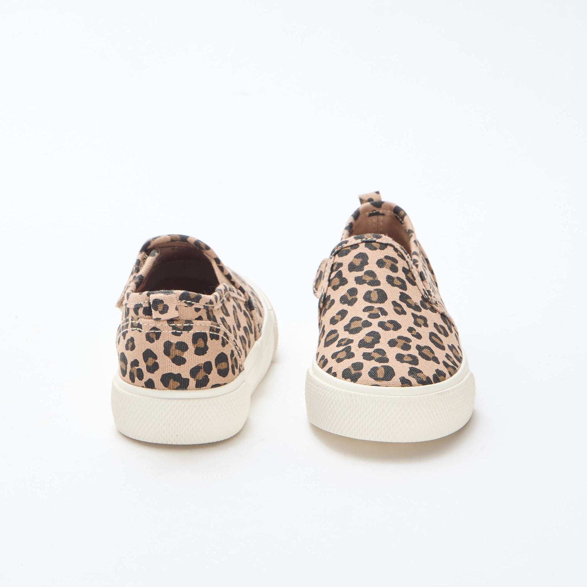 Leopard Print Slip-On Sneakers BROWN