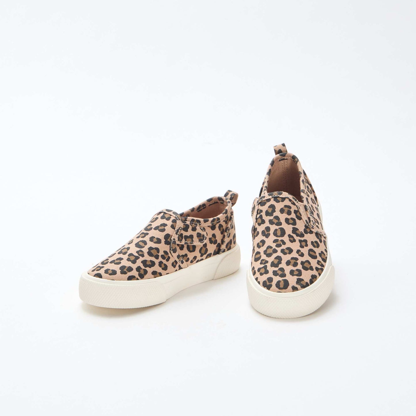 Leopard Print Slip-On Sneakers BROWN