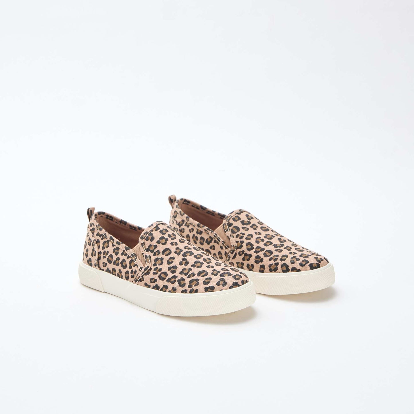 Leopard Print Slip-On Sneakers BROWN