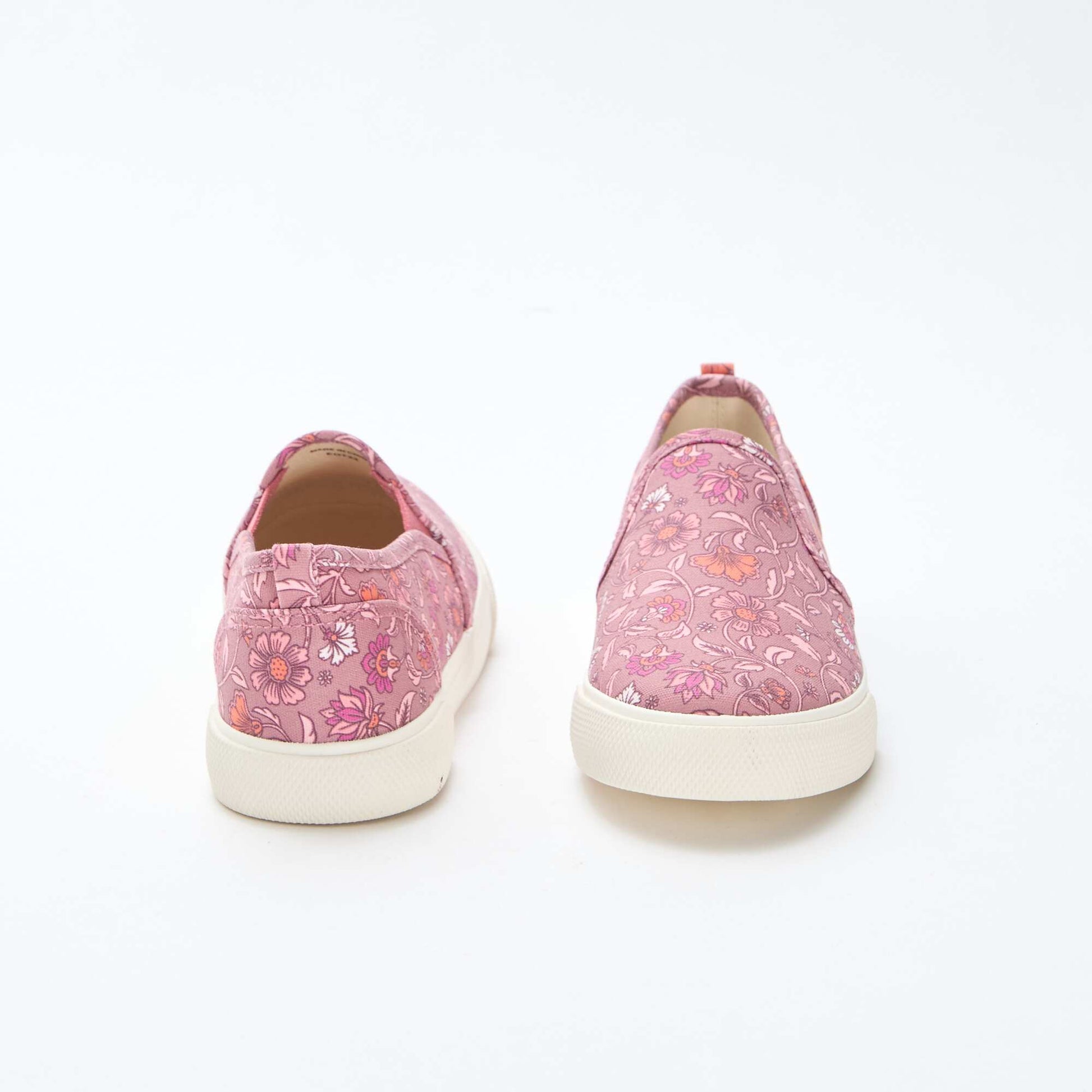 Slip-on Sneakers with Solid Print PINK