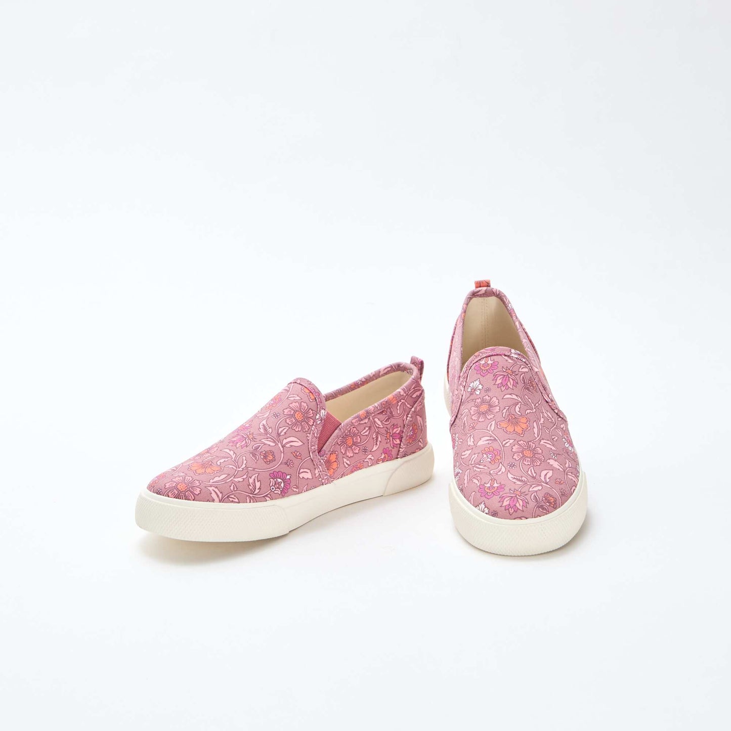 Slip-on Sneakers with Solid Print PINK