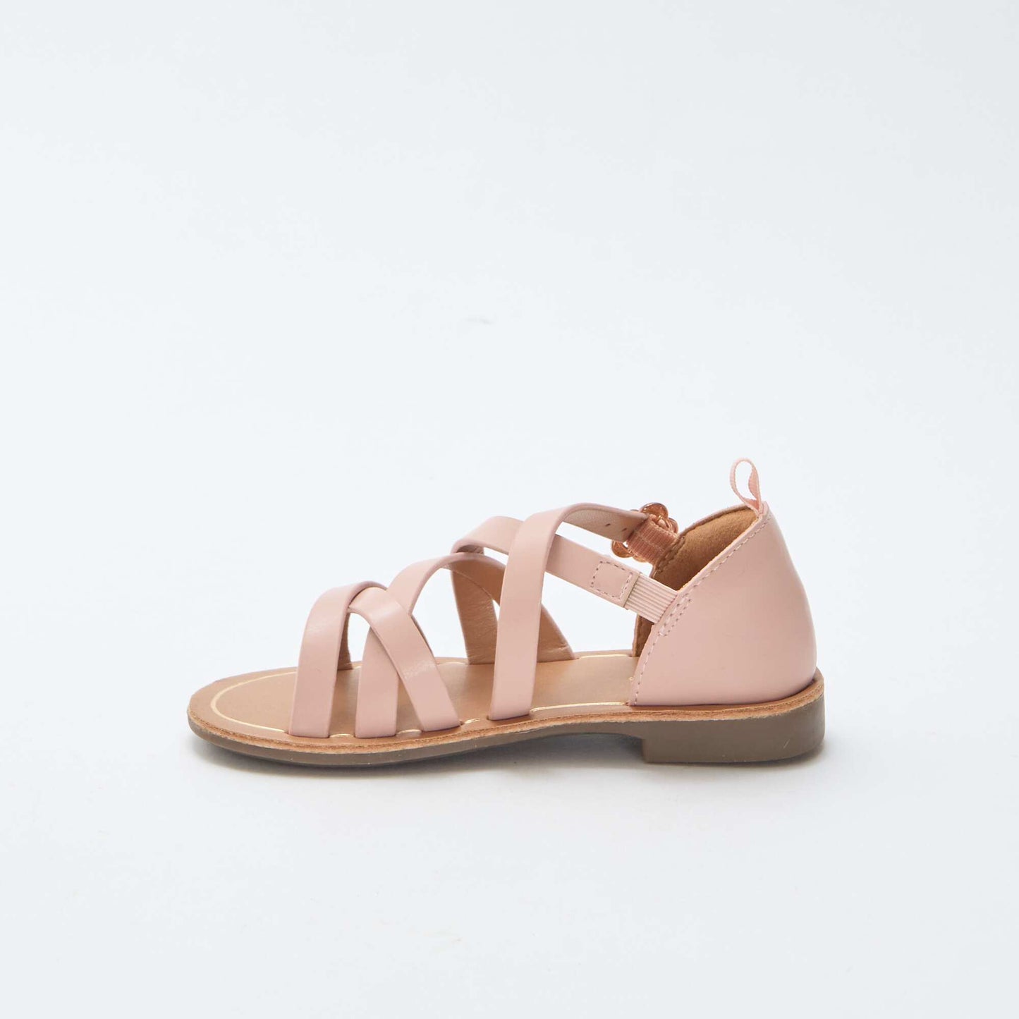 Solid Color Strappy Sandals PINK