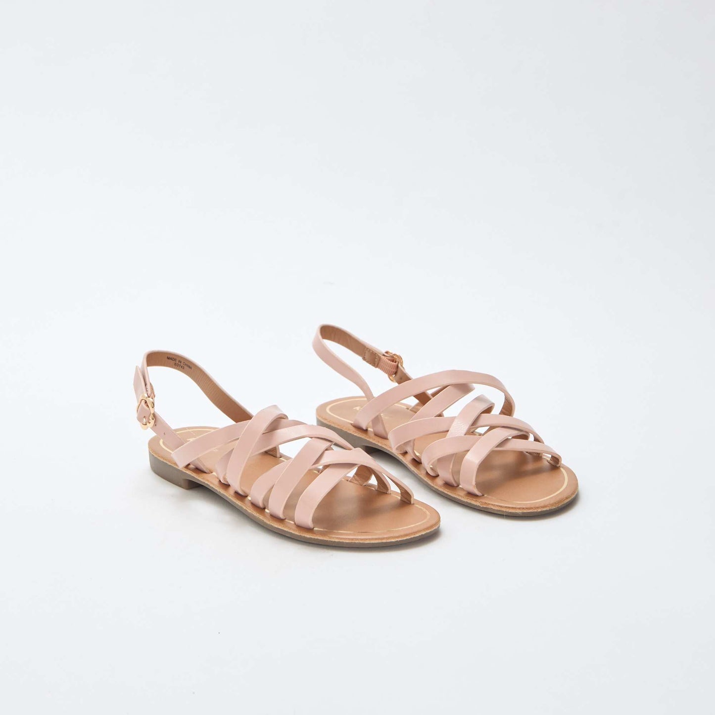 Strappy Sandals with Buckles PINK