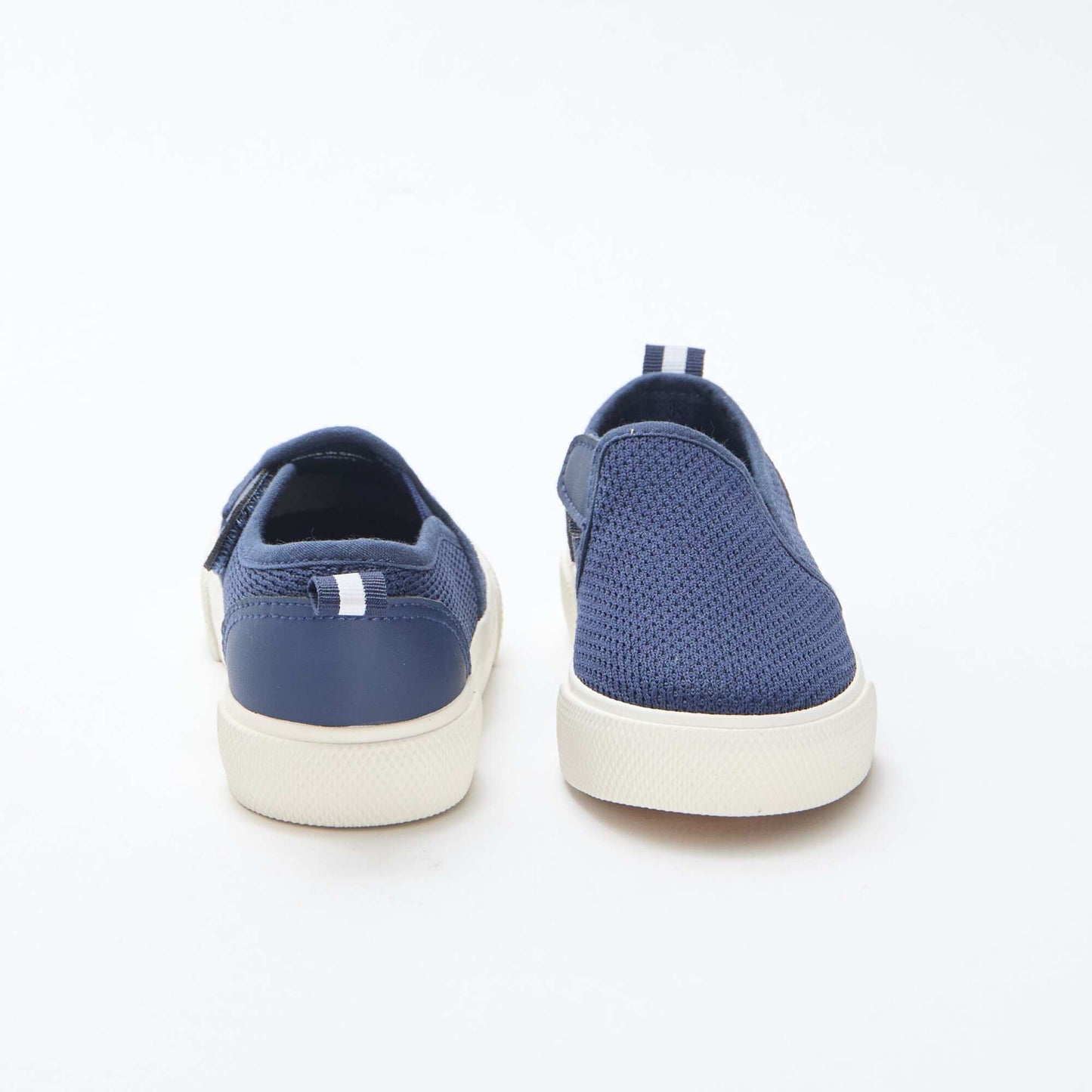 Plain Mesh Slip-On Sneakers BLUE
