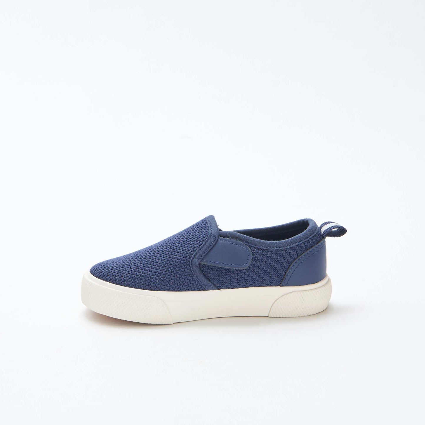 Plain Mesh Slip-On Sneakers BLUE
